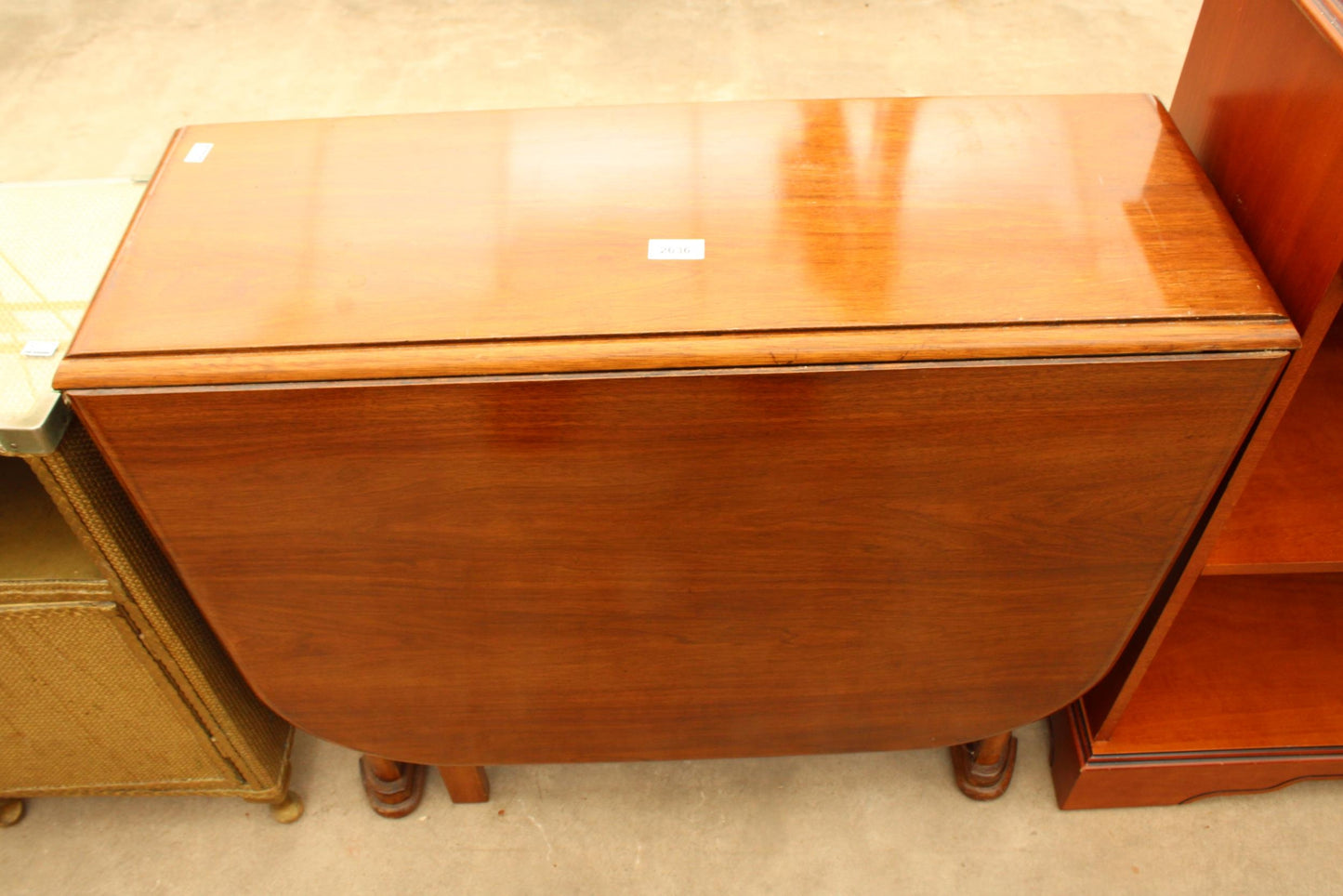 ART DECO STYLE DROP-LEAF DINING TABLE