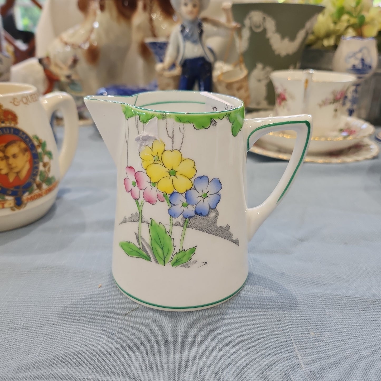 Rare Heathcote China handpainted milk jug