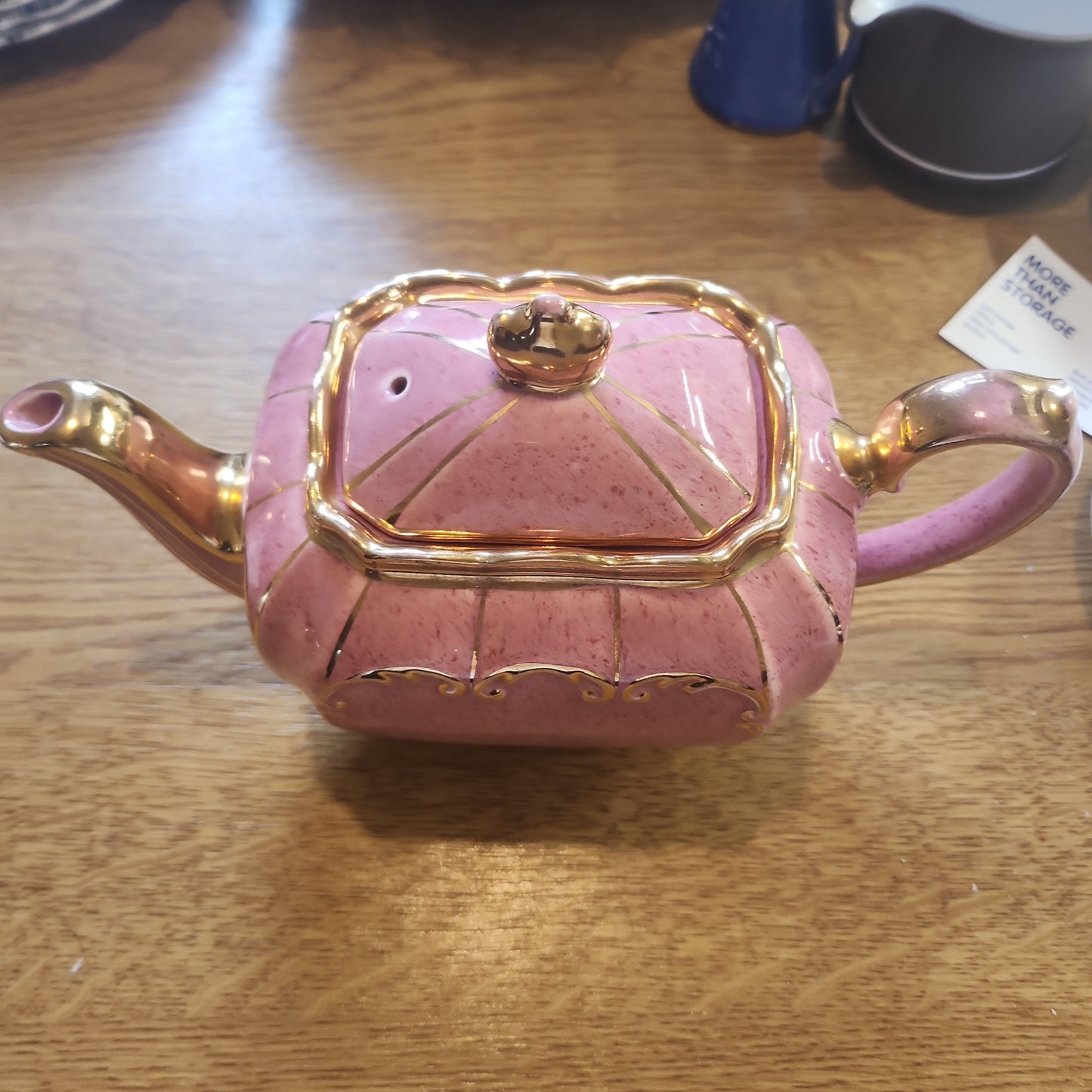 Rare Sadler Pink Cube teapot