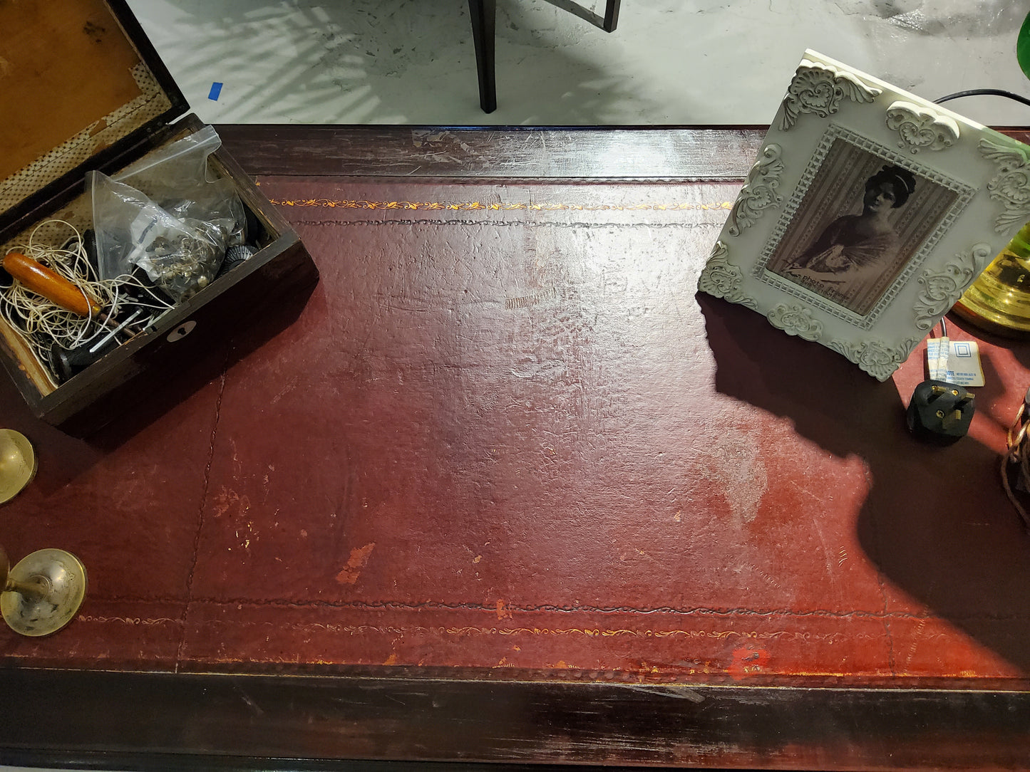 Antique Twins Pedestal Solicitor Desk