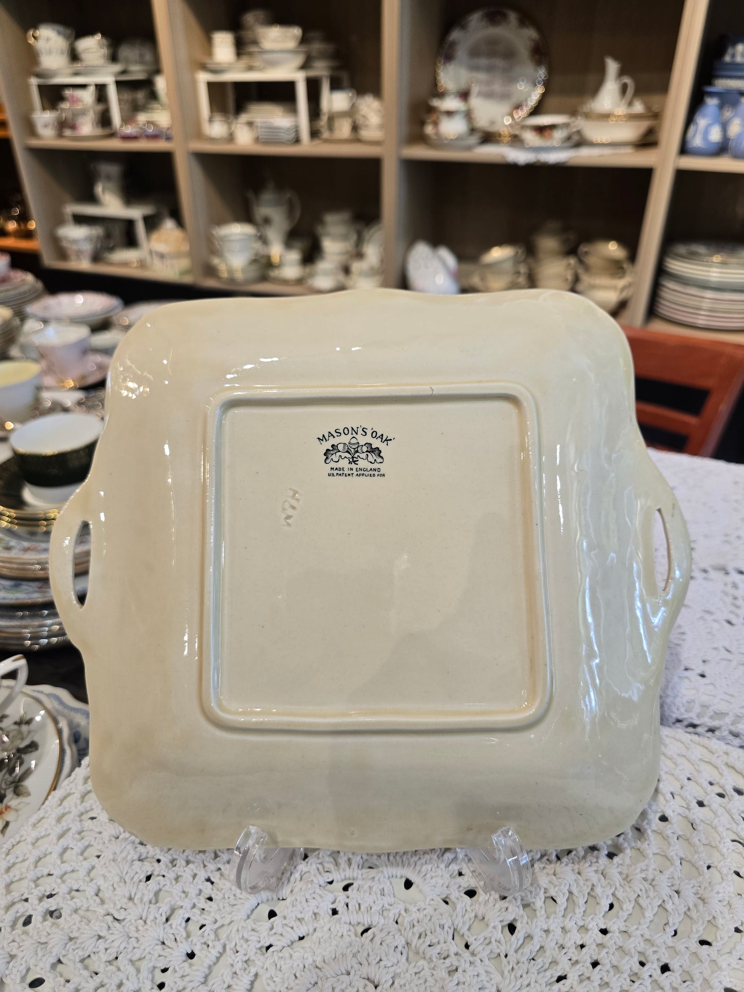 Mason "Oak" serving plate