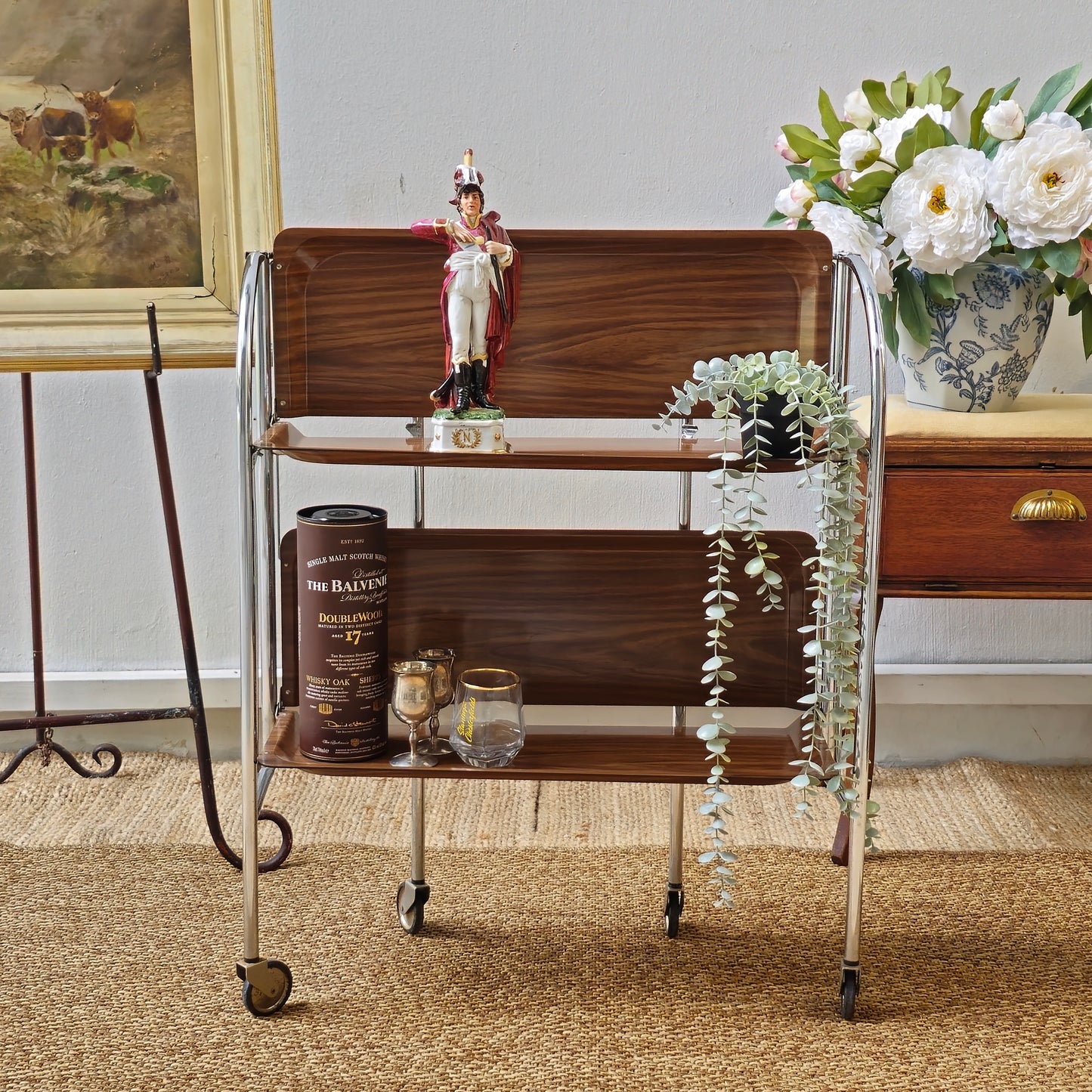 Vintage Germany foldable trolley ADT Dinette