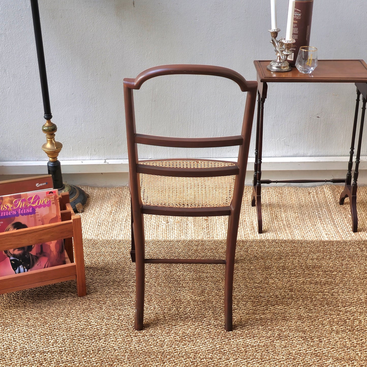 Elegant Georgian/Regency Style Cane Seat Side Chair