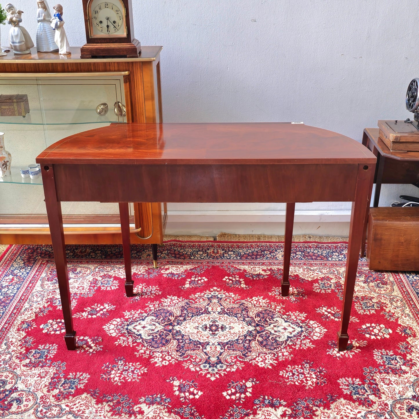 British Vintage Mahogany side broad / flip top Table