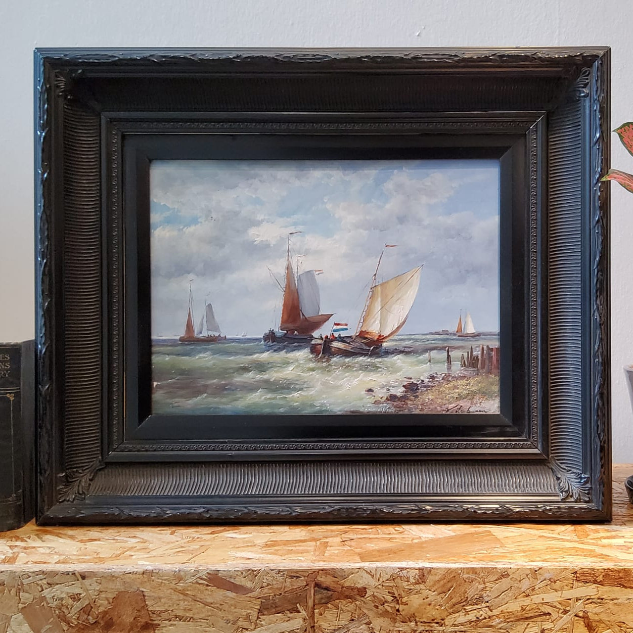 Original oil painting Vincento De Luca Seascape