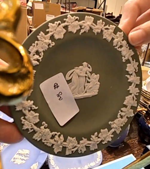 Wedgwood Jasperware Trinket dish Sage green collection