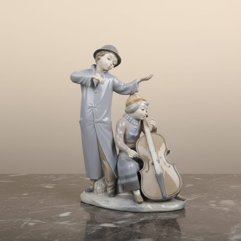 The Street Musicians – Handcrafted Spanish Porcelain Figurine