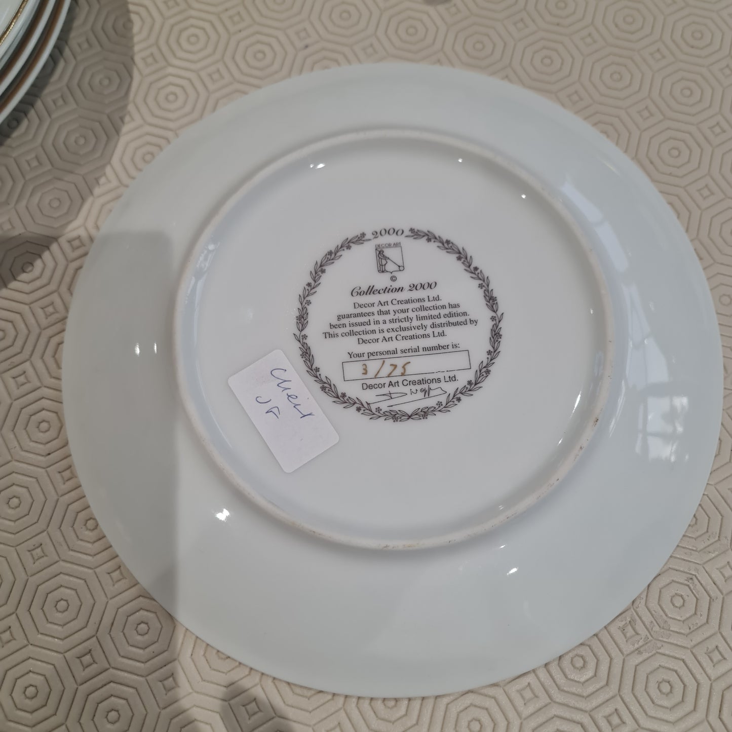 Decor Art creation Harsforth plate collection limited edition