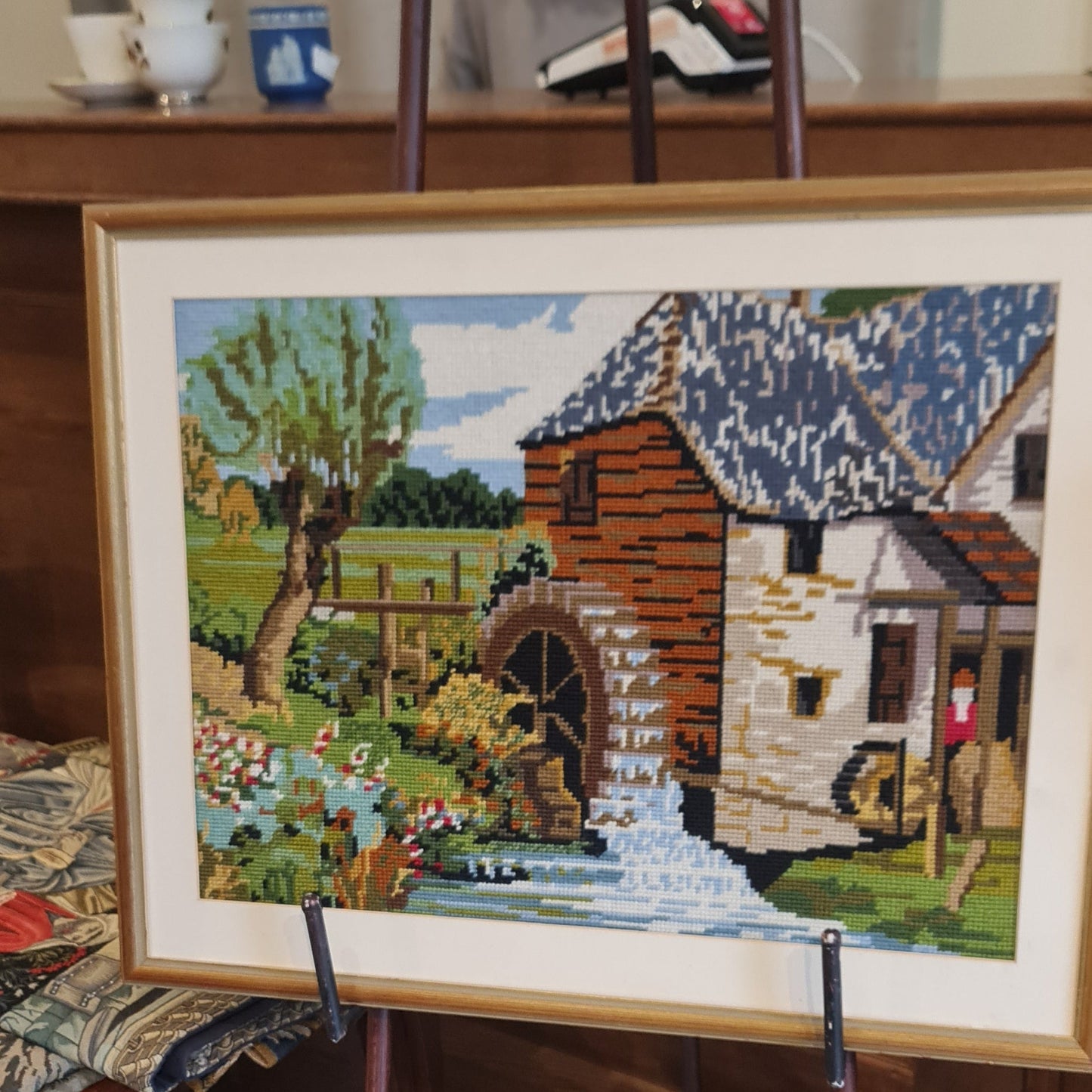 Vintage needle point wall art 003