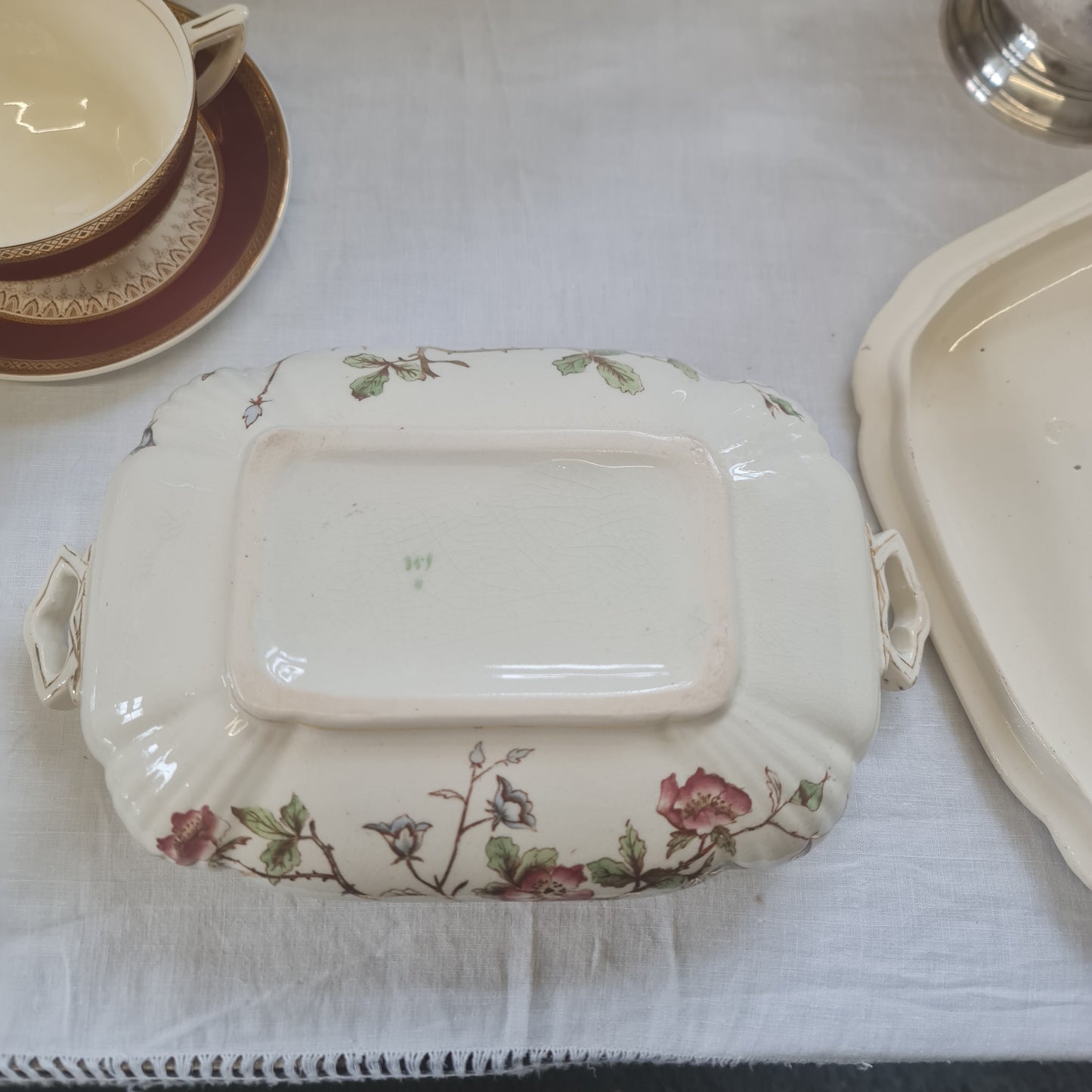 A beautiful antique covered tureen.