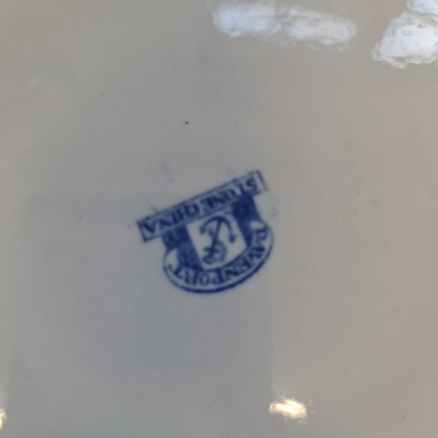 Georgian Davenport stoneware plate c 1825