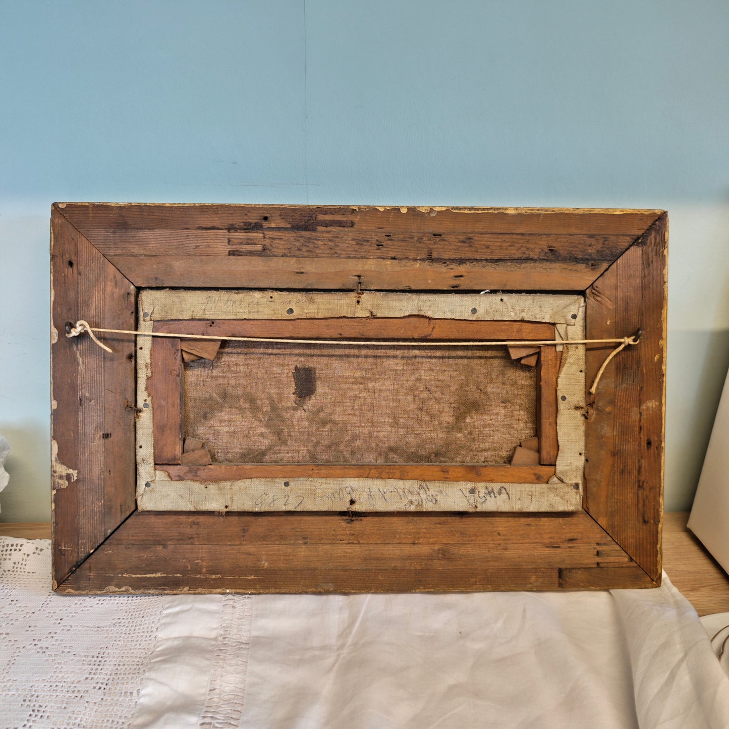 Antique original oil painting by British artist TH walker