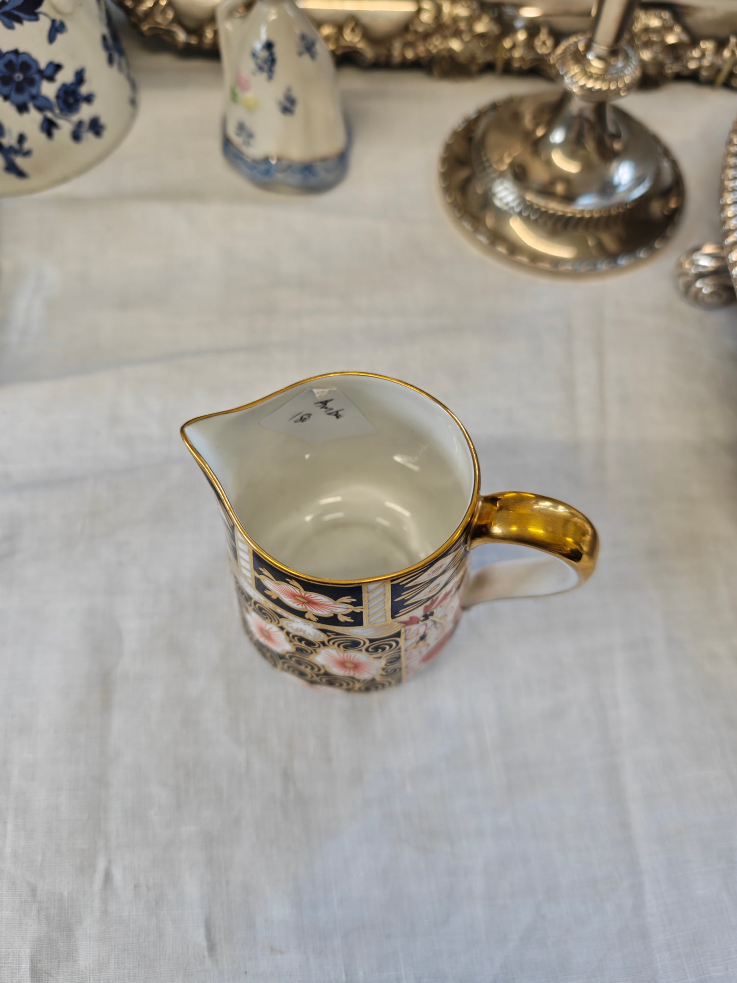 1926 Royal Crown Derby hand painted imari milk jug