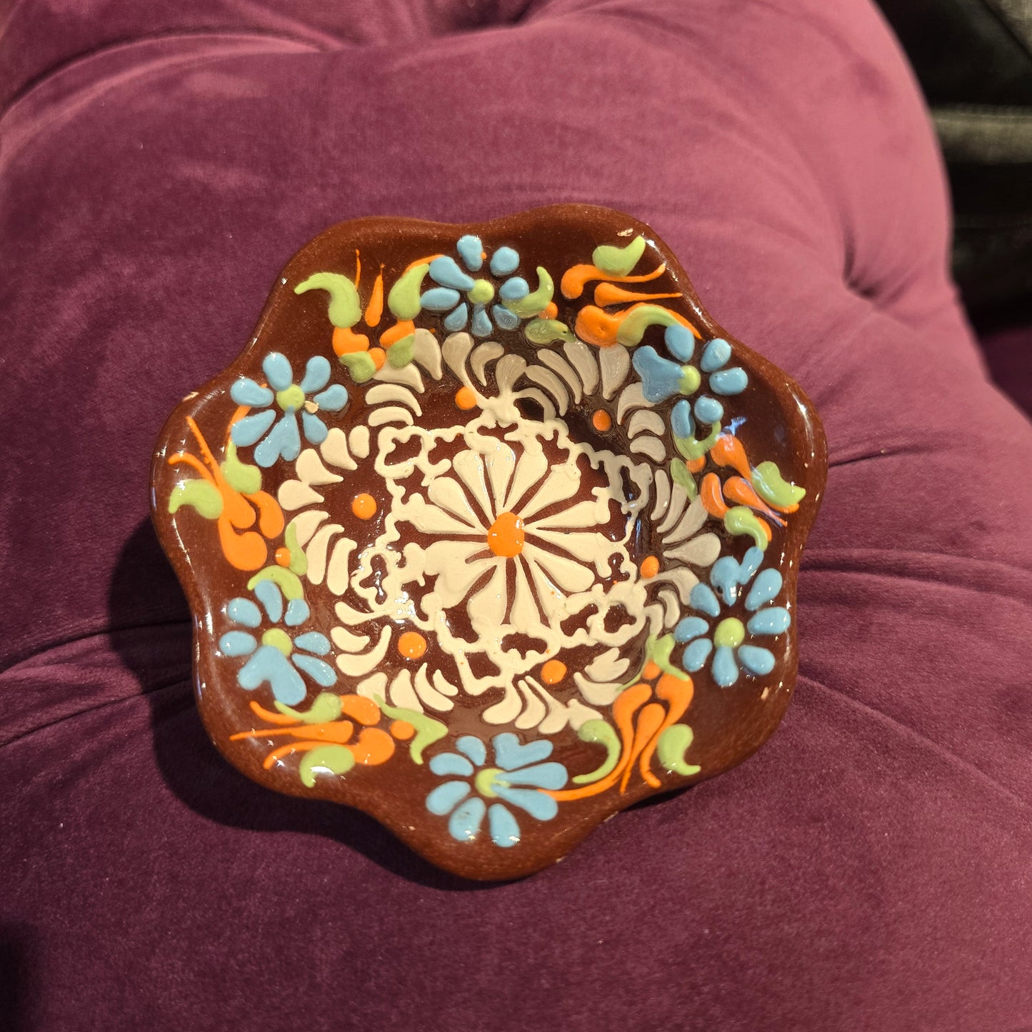 Vintage Handmade Ceramic Trinket Dish