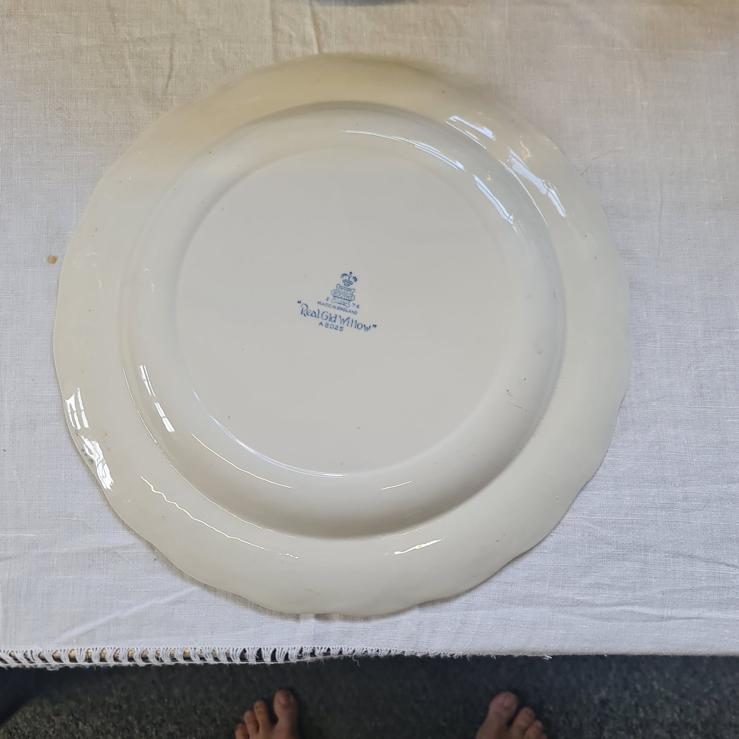 Booths old willow vintage big dinner plate