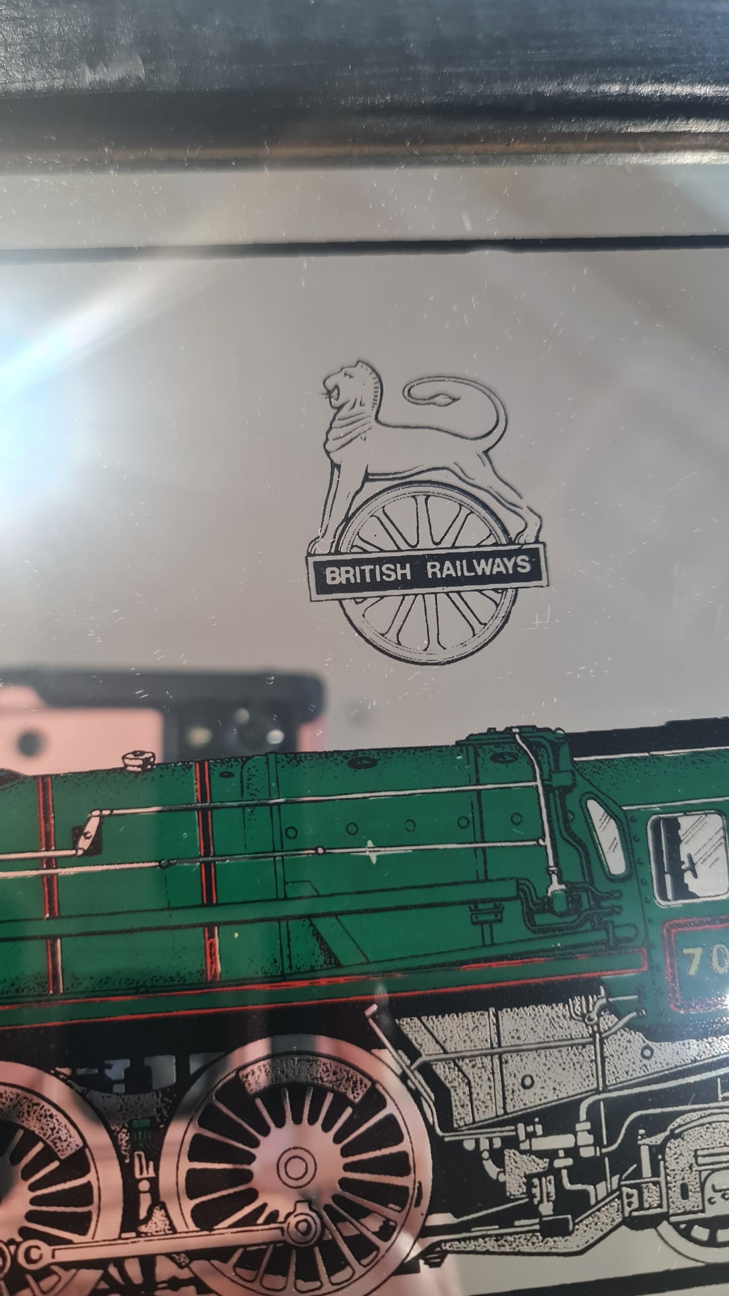 Beautiful British Railway mirror - Britannia