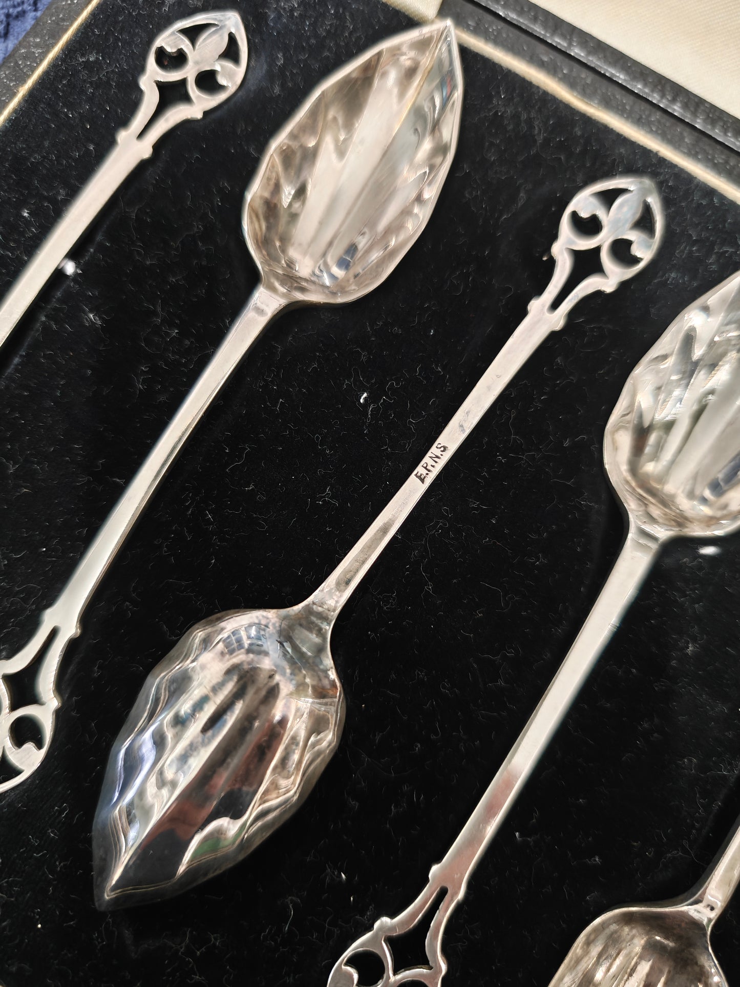 Vintage silver plated desert spoon