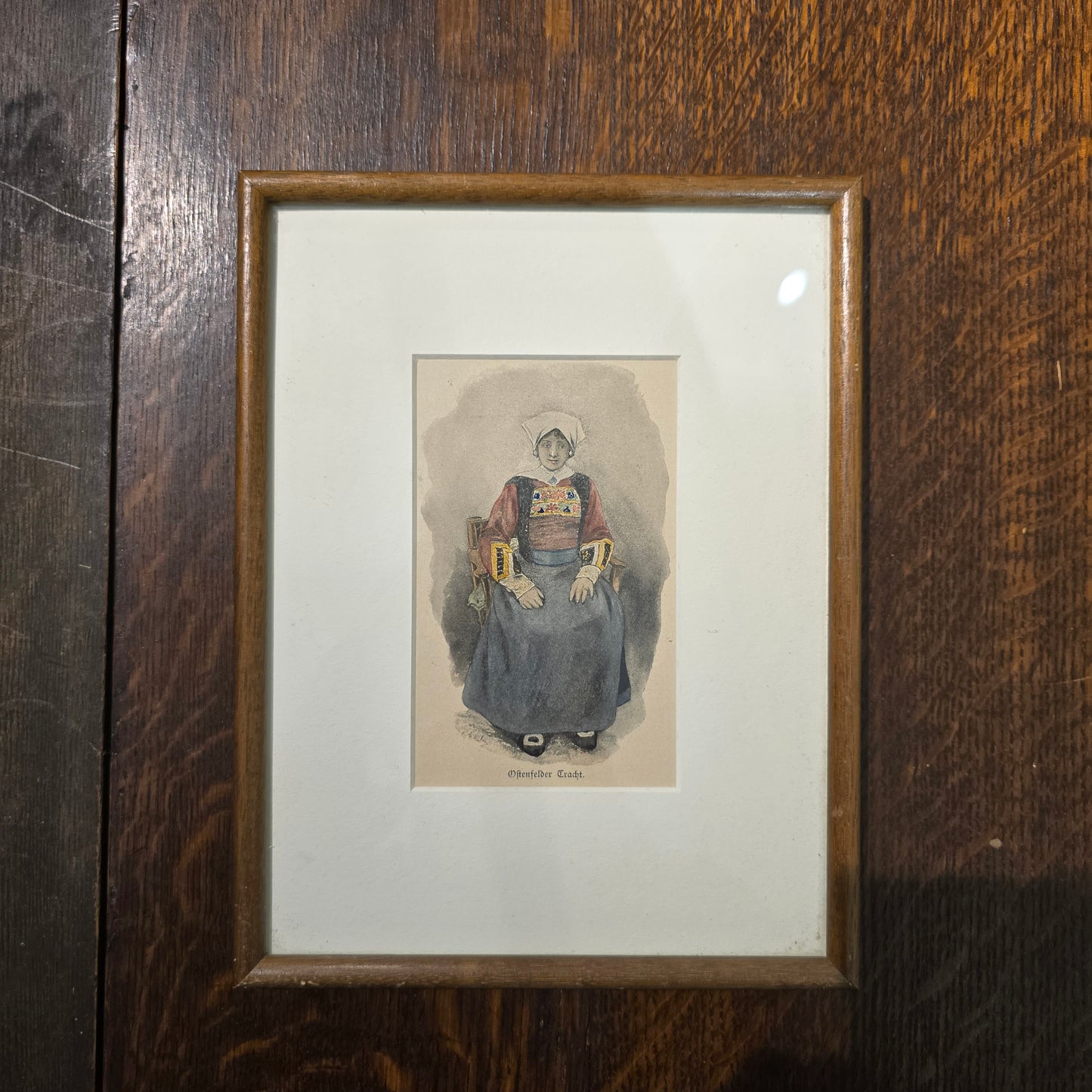 Vintage Hand-Coloured Fashion Plate - Parisian Ball Dress