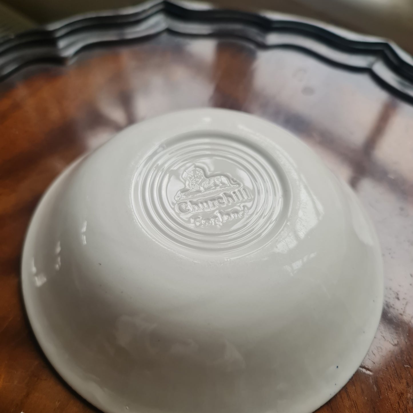 Churchill vintage blue willow soup bowl