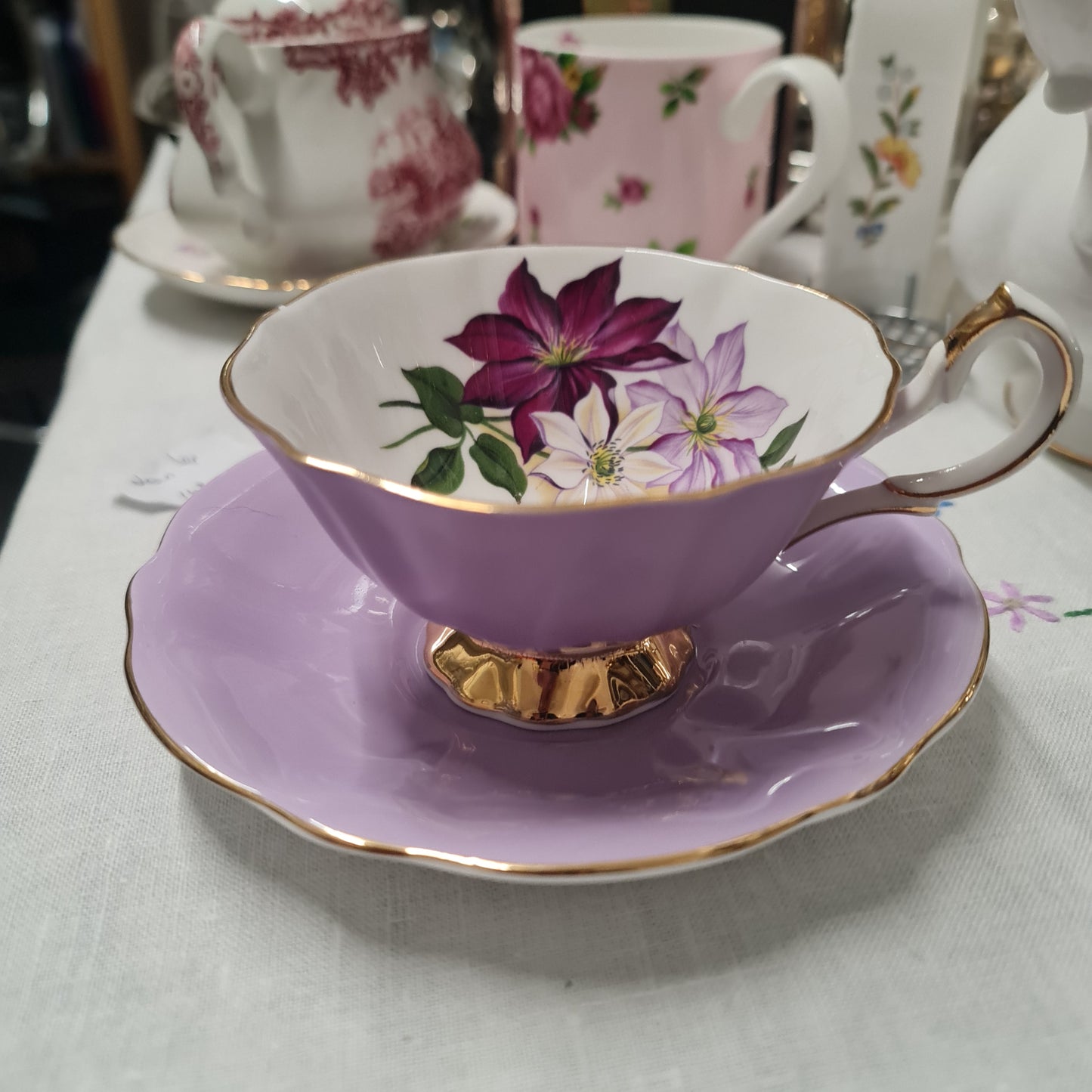Rare Queen Anne fine bone china tea set