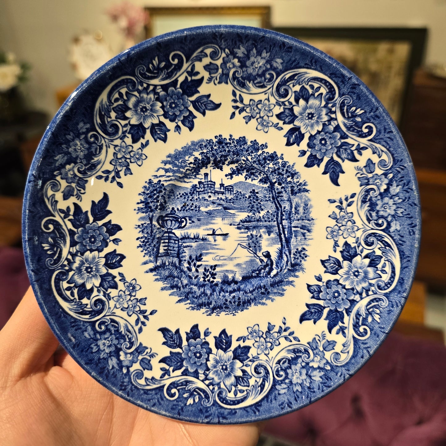 Broadhurst Staffordshire Ironstone Saucer—Made in England