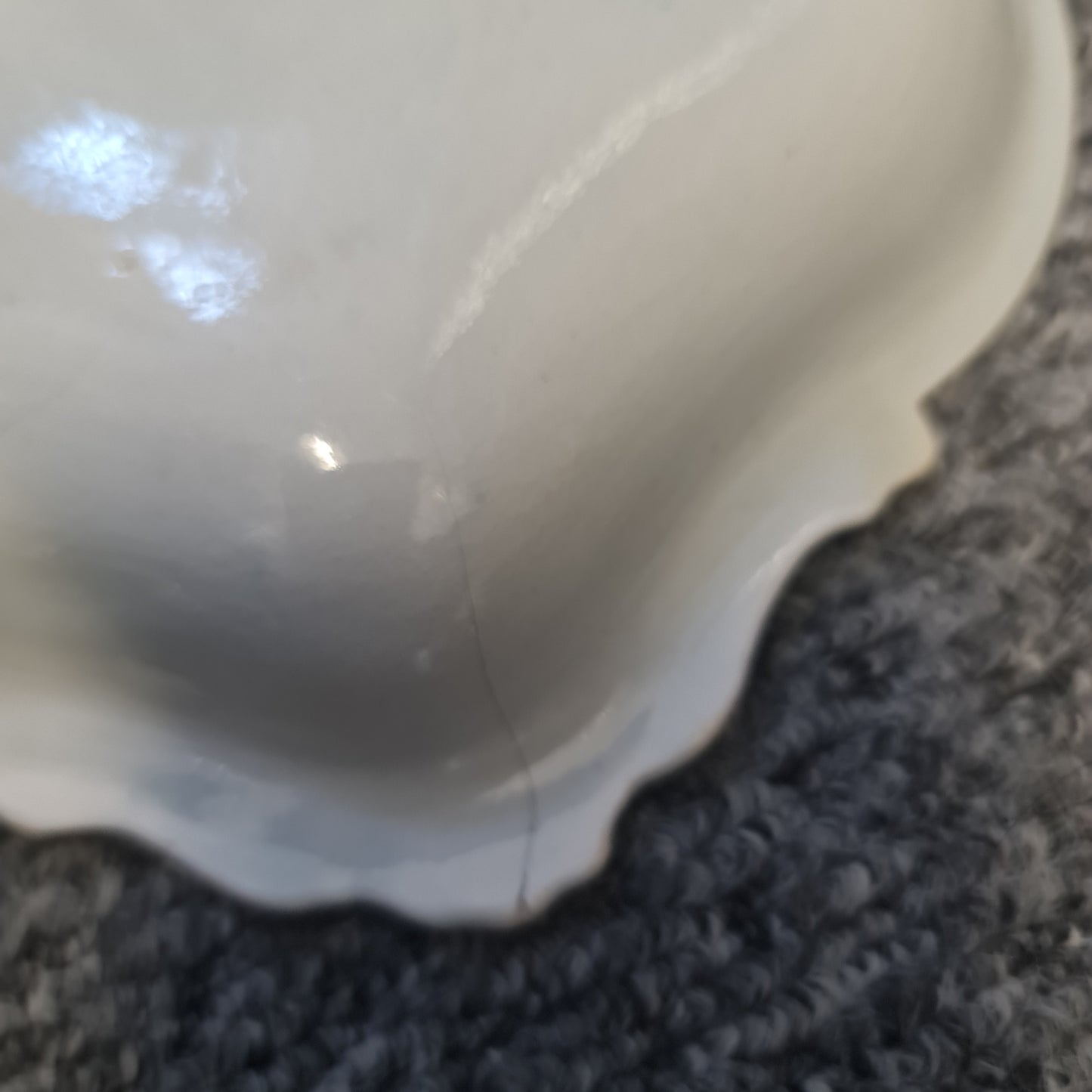 Antique 18th Century Caughley Full Nankin Pattern Shell Dessert Dish Plate