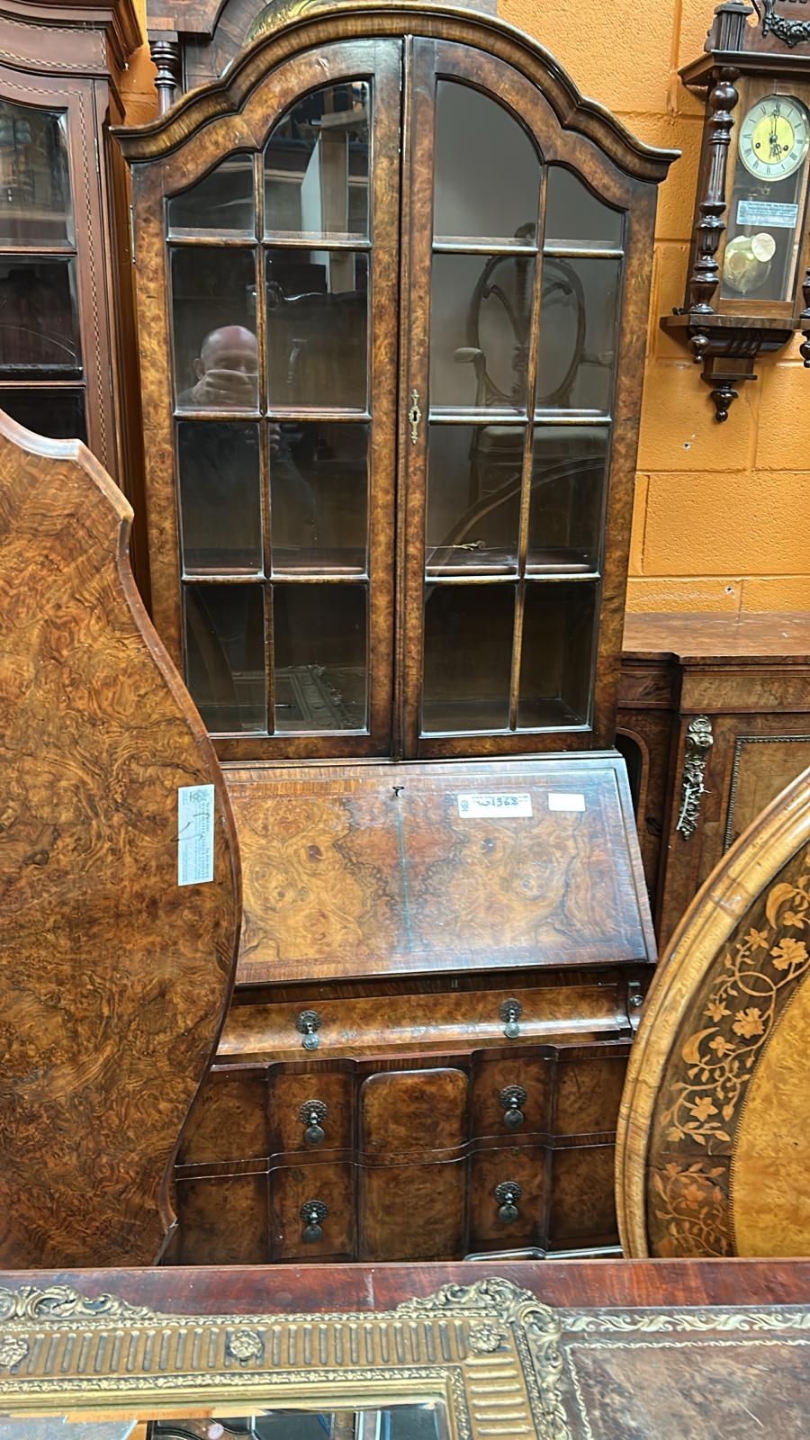 Vintage Walnut display cabinet