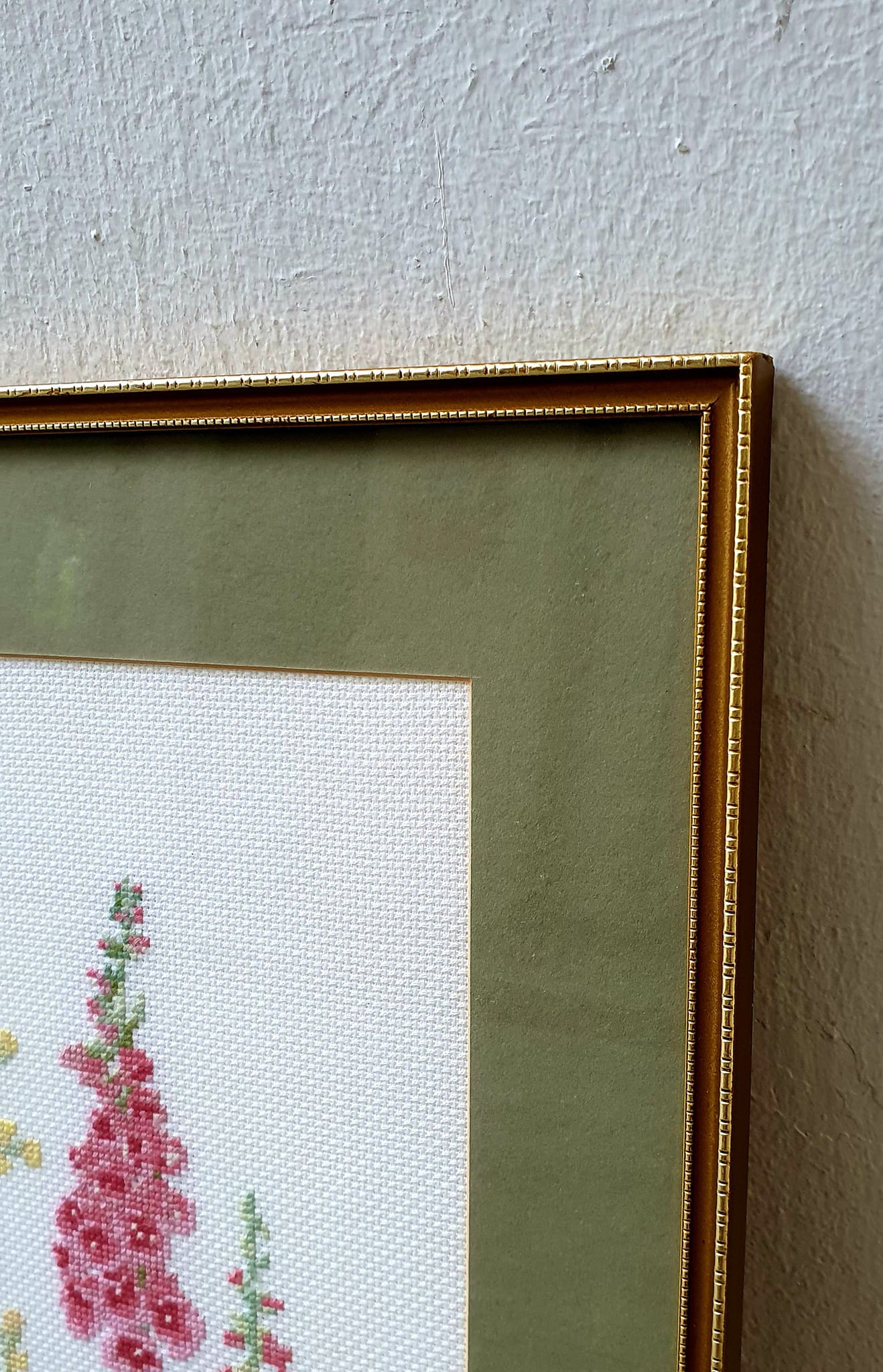 Vintage embroidery wall art
