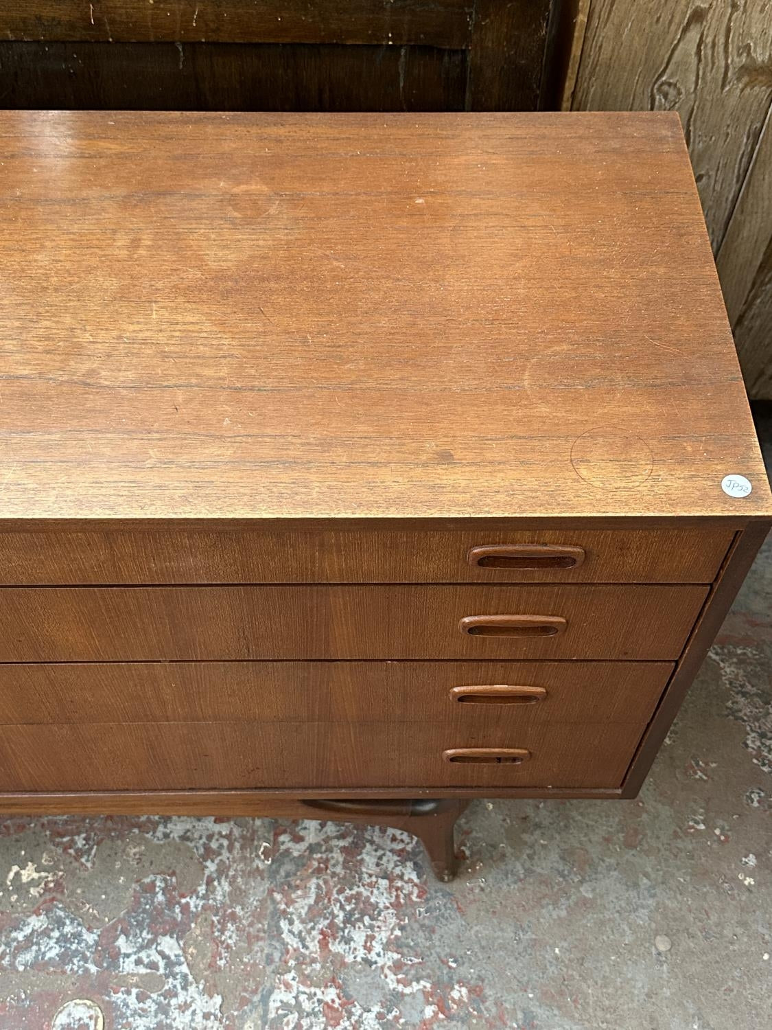 A mid 20th century Greaves & Thomas teak sideboard - approx. 79cm high x 176cm wide x 43cm deep