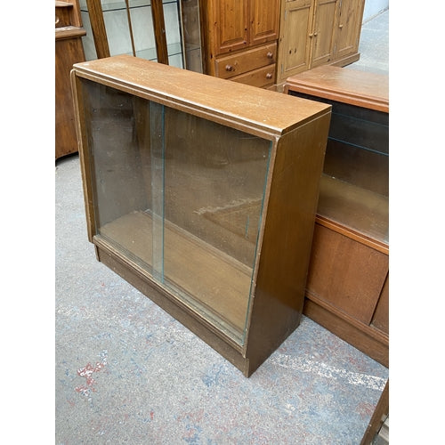 G-Plan Brandon oak display cabinet