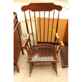 VINTAGE BEECH FRAMED ROCKING CHAIR