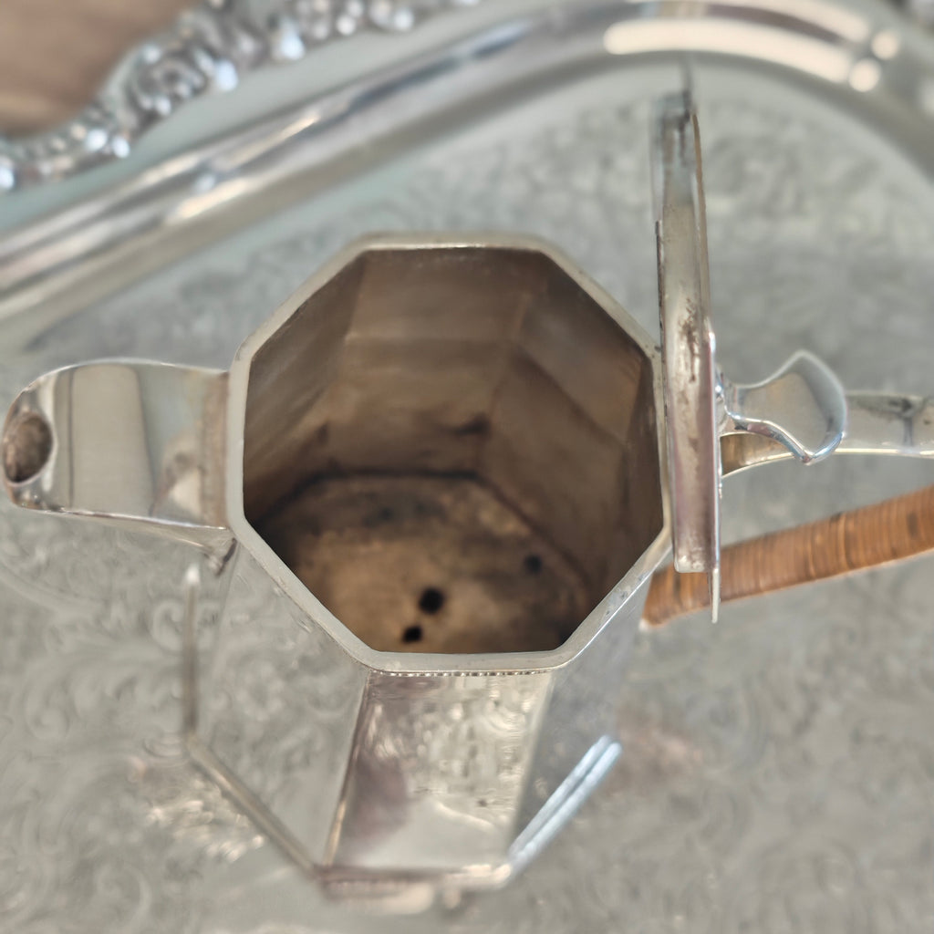 Late Victorian to early Edwardian electroplated coffee pot produced by Richard Richardson