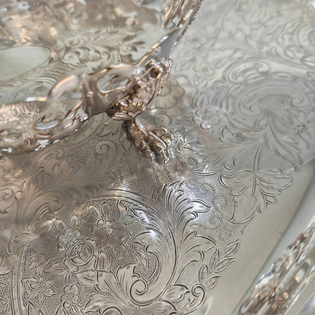 Antique Edwardian Silver Plated Cake Basket, 1900