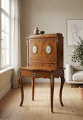 French Louis XV Style Bonheur Style Ladies Writing Desk Mid 20th Century