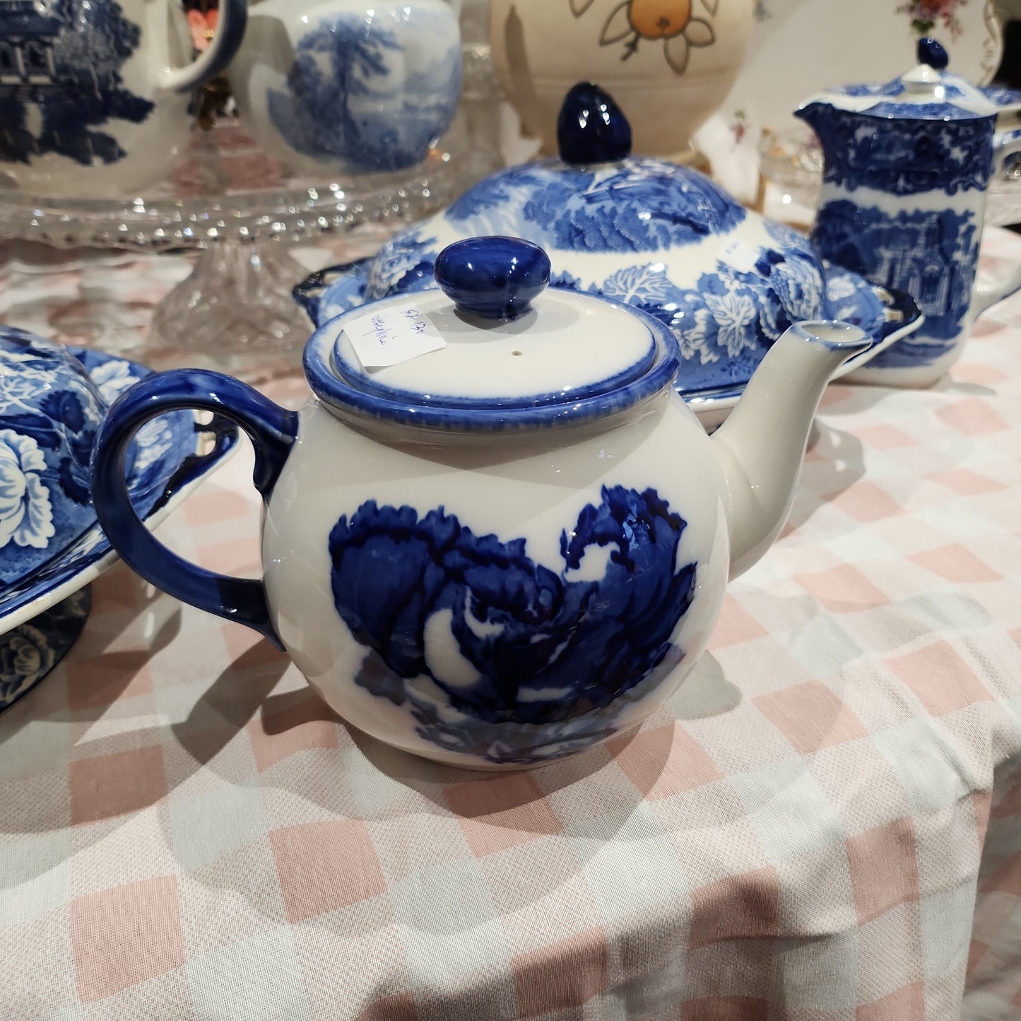 Blakeney blue and white teapot