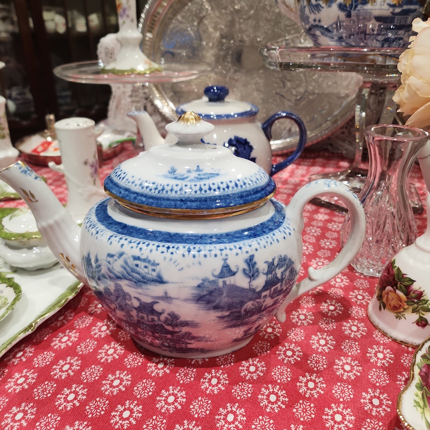 Early 19th century pearlware teapot