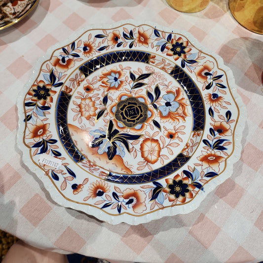 Victorian Imari hand painted Ironstone plate