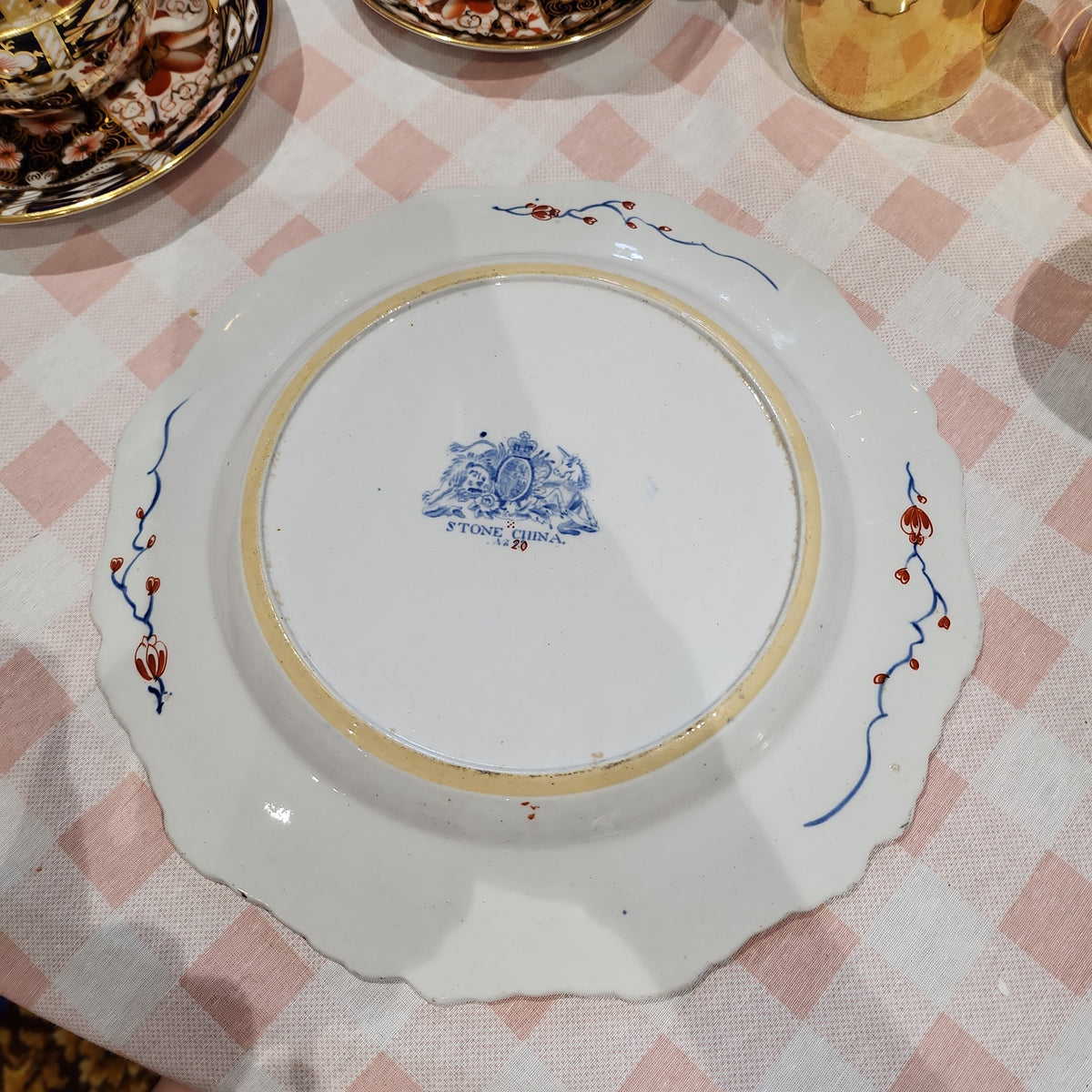 Victorian Imari hand painted Ironstone plate