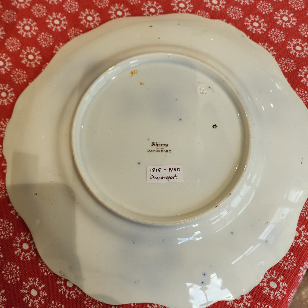 Rare 19th century  Davenport Shitas plate