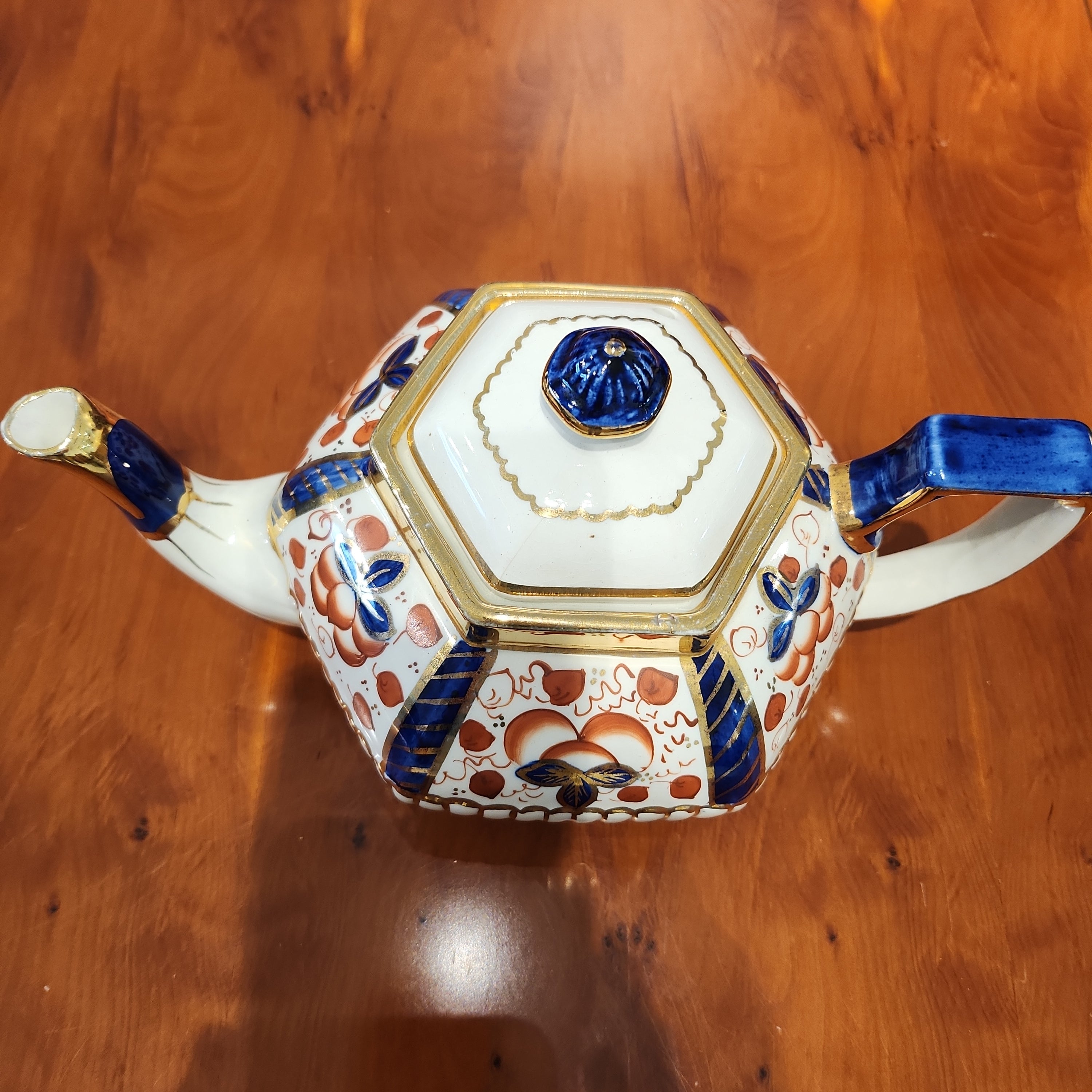 Antique WADE imari handpainted teapot