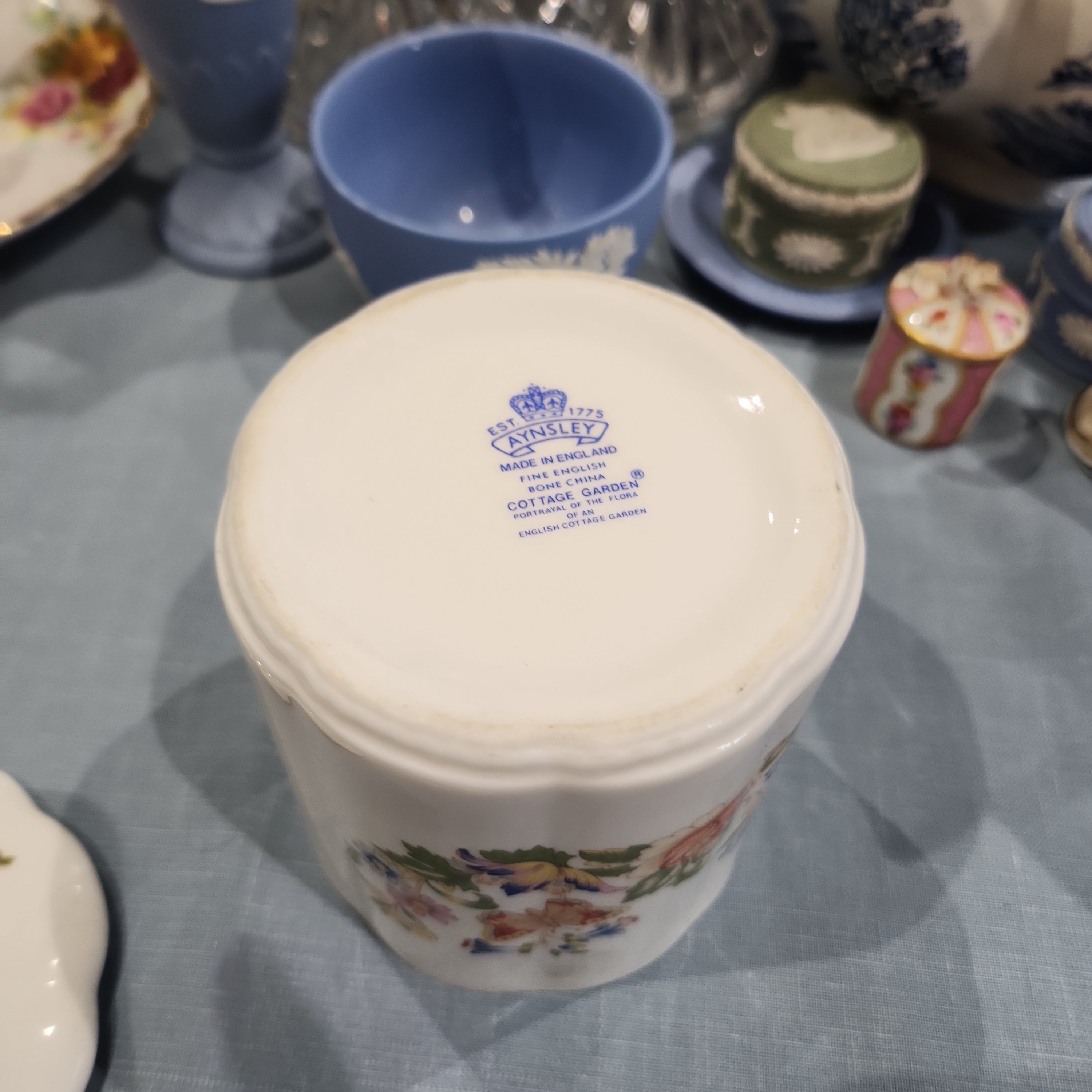 Ansley Vintage Canister with butterfly lid