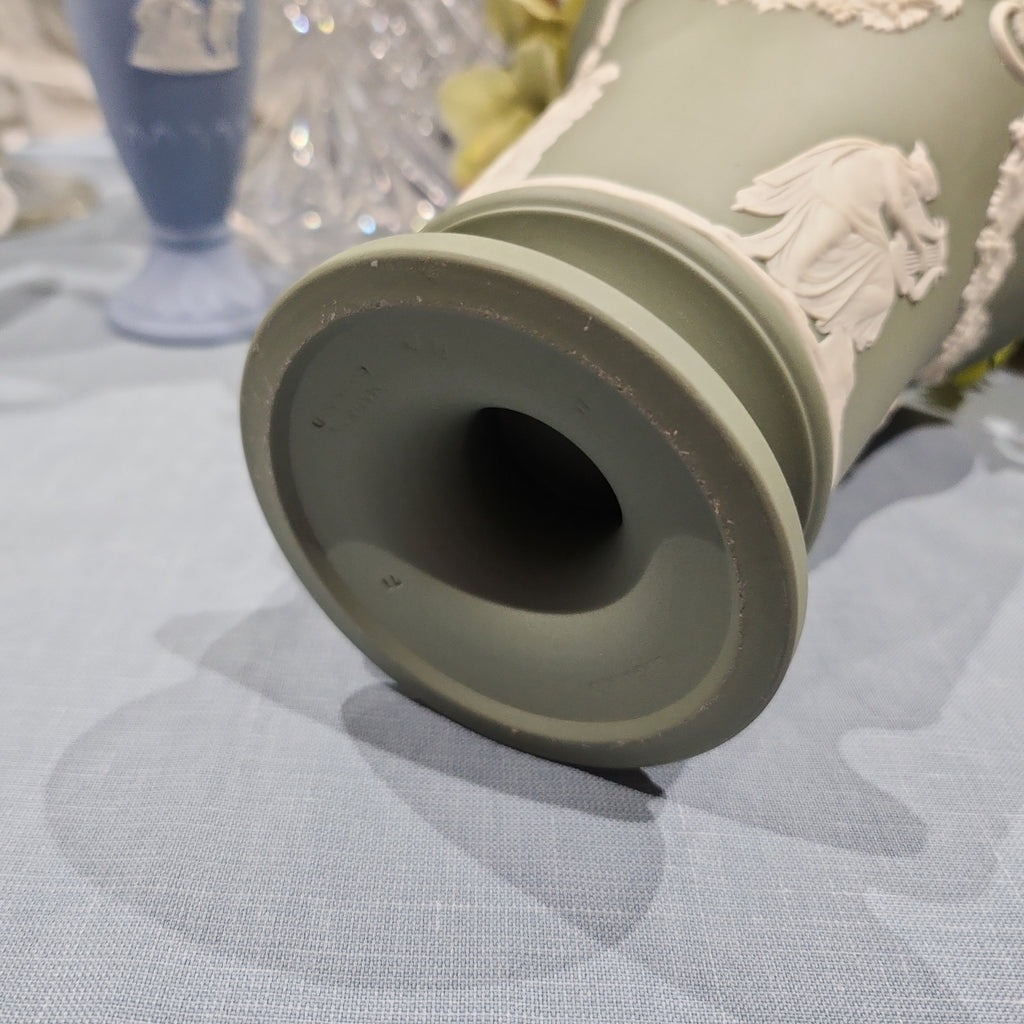 Wedgwood Jasperware Sage Green Big vase