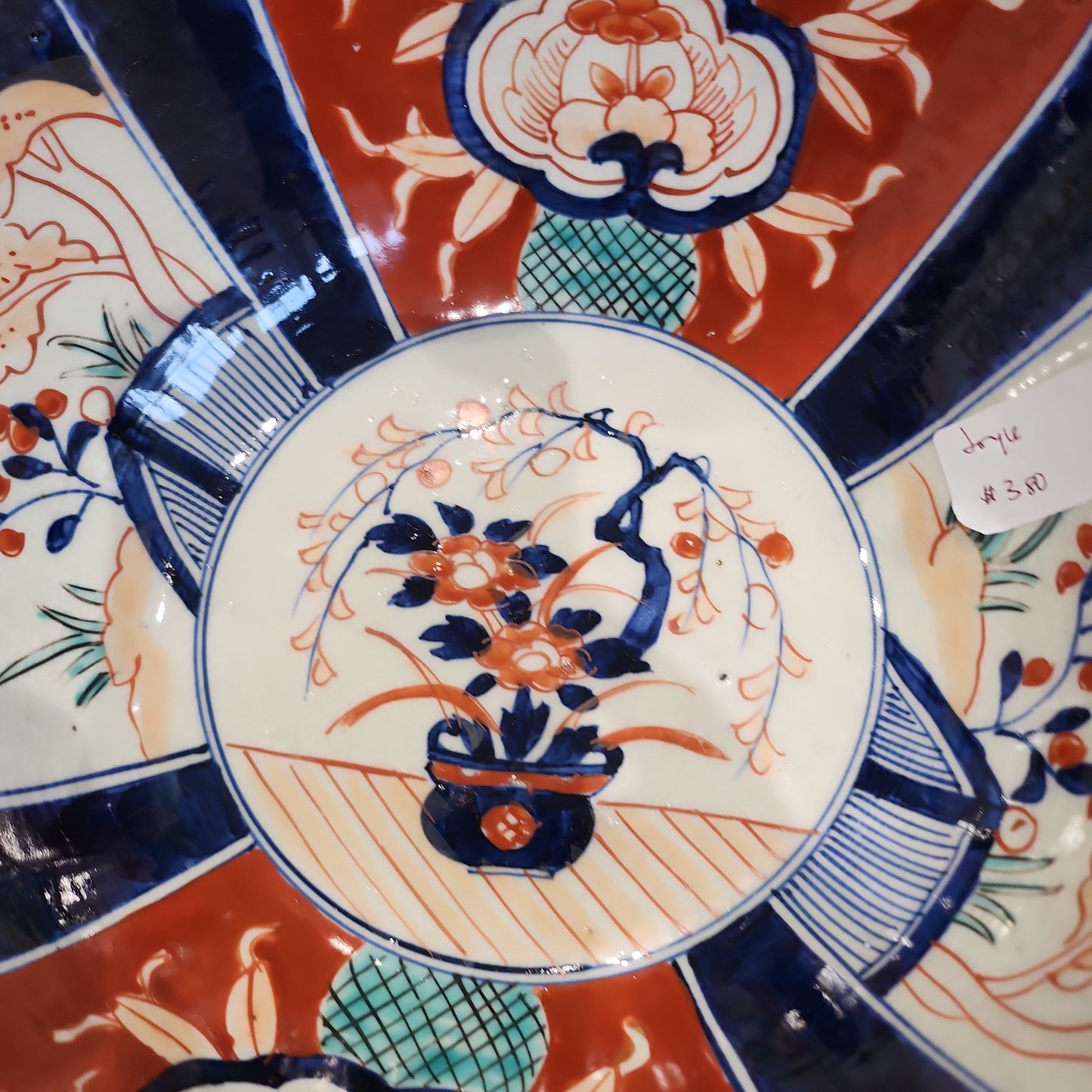 Amazing Meiji period Imari handpainted big bowl-small chip.at the foot of the bowl