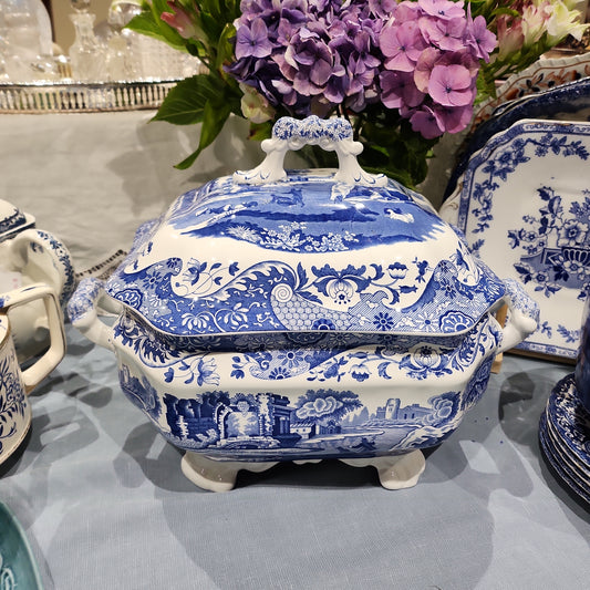 Amazing Rare  Spode Blue and White Big Tureen