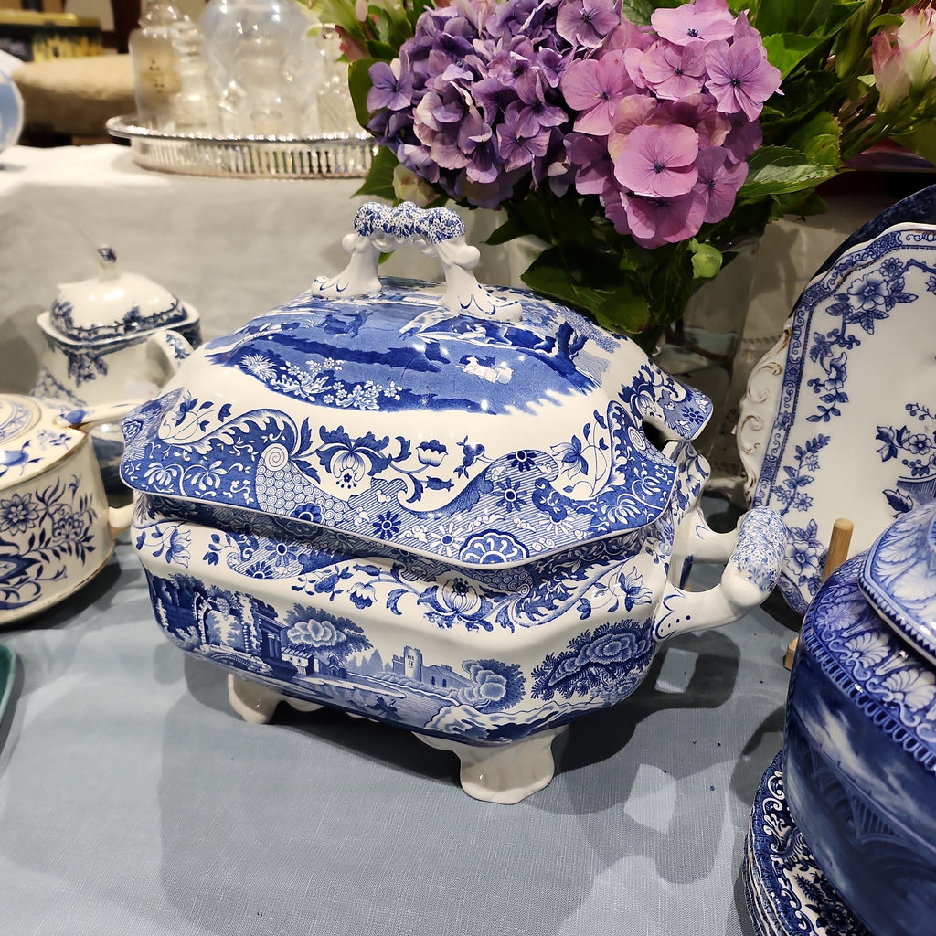 Amazing Rare  Spode Blue and White Big Tureen