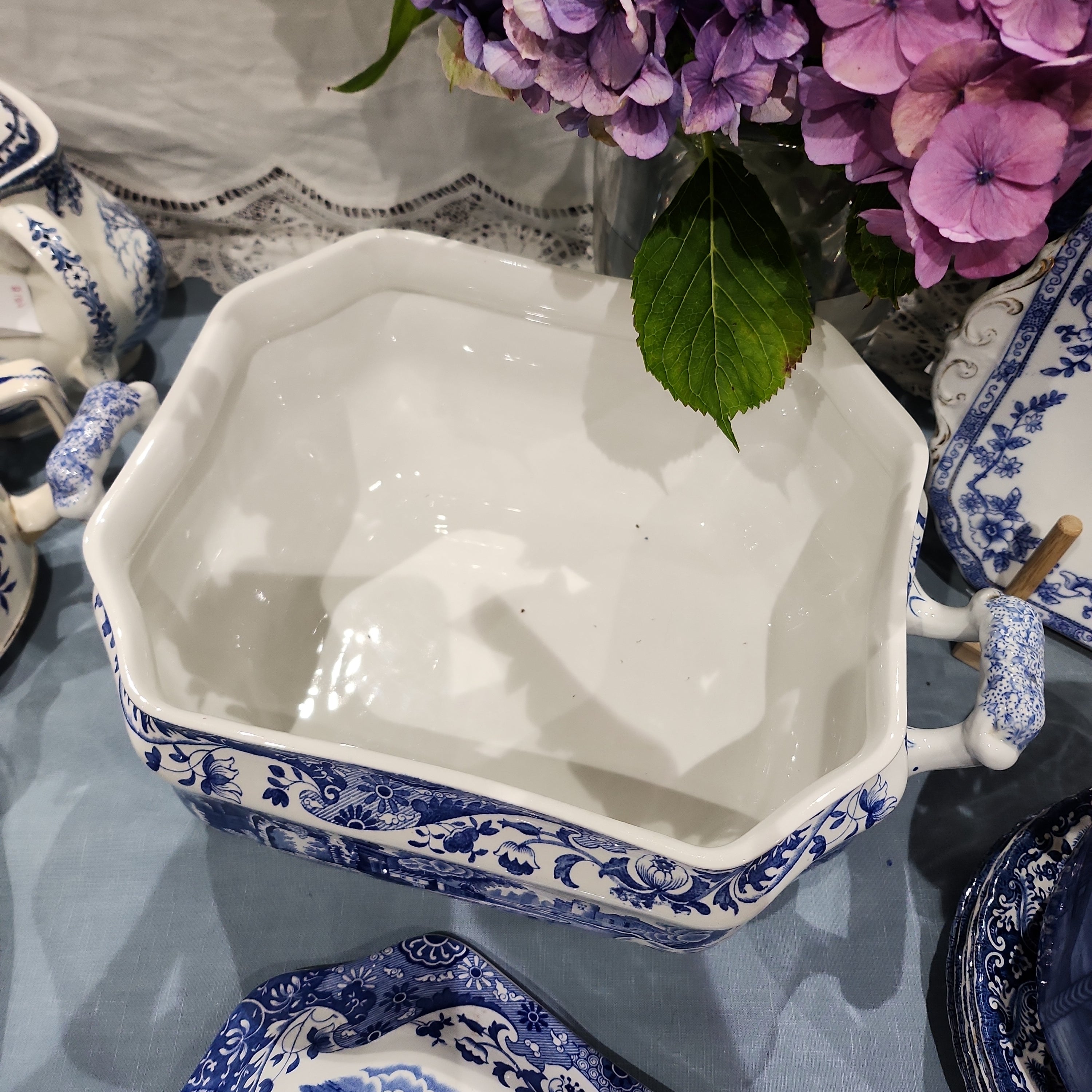 Amazing Rare  Spode Blue and White Big Tureen