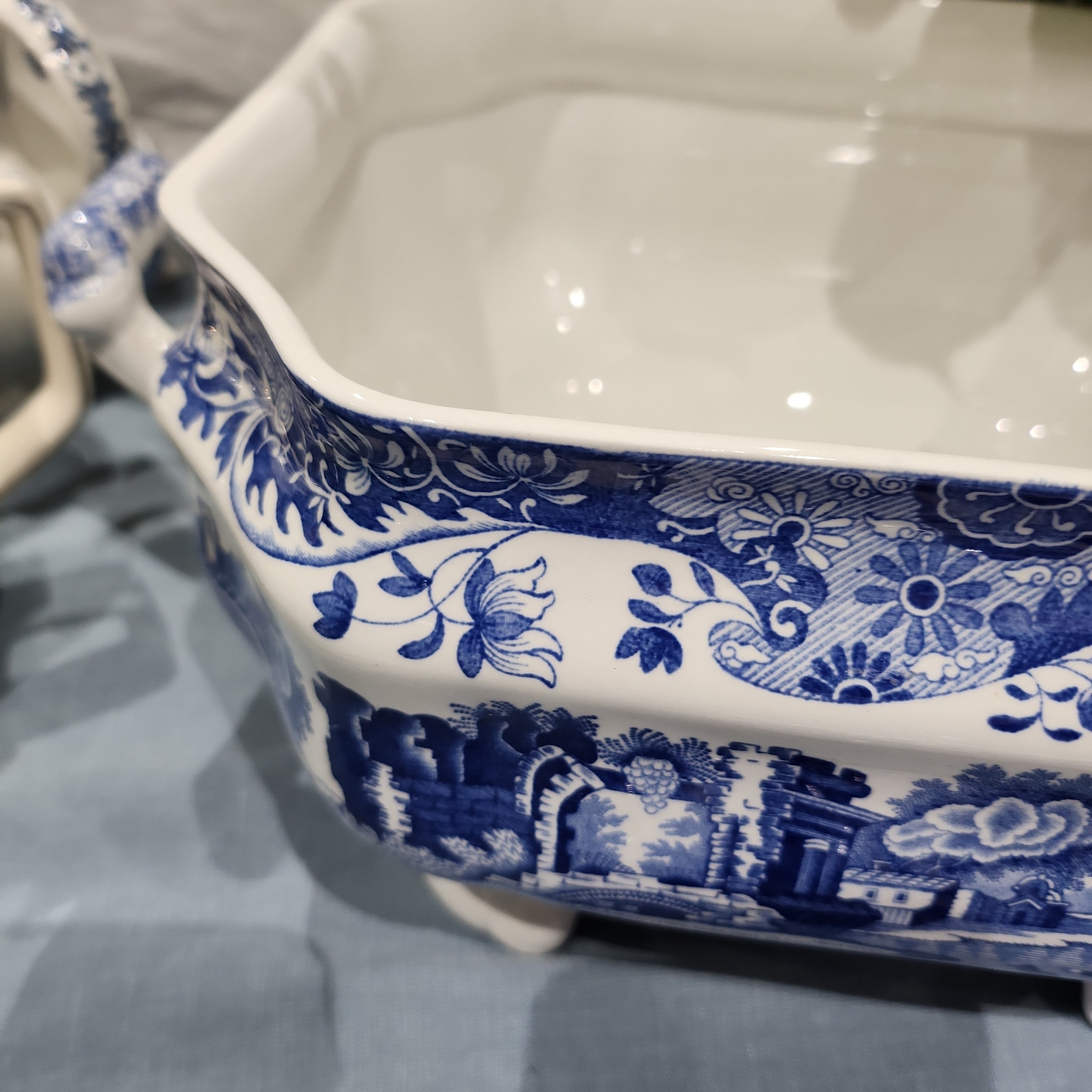 Amazing Rare  Spode Blue and White Big Tureen