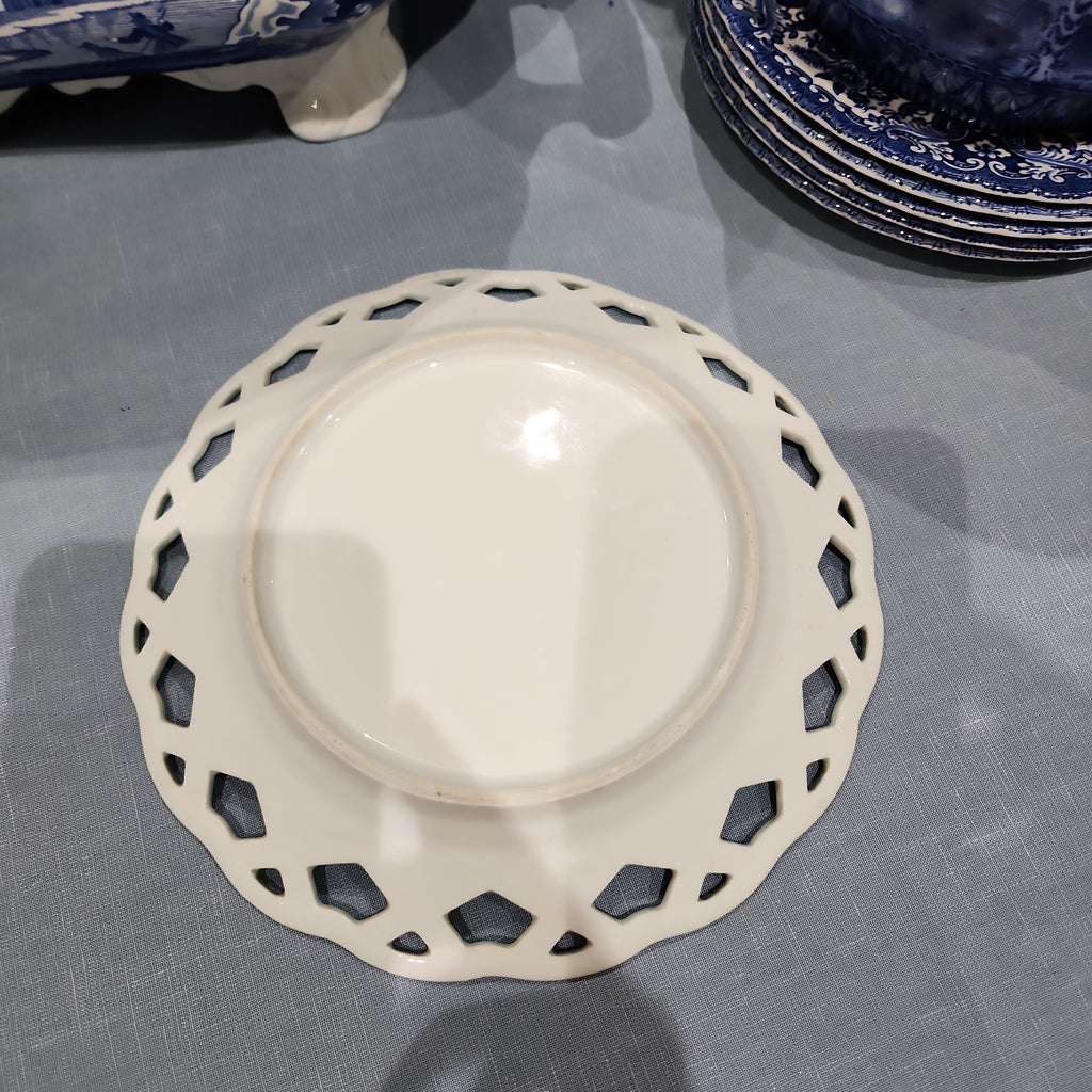 Very pretty Germslan pierced Rose Plate