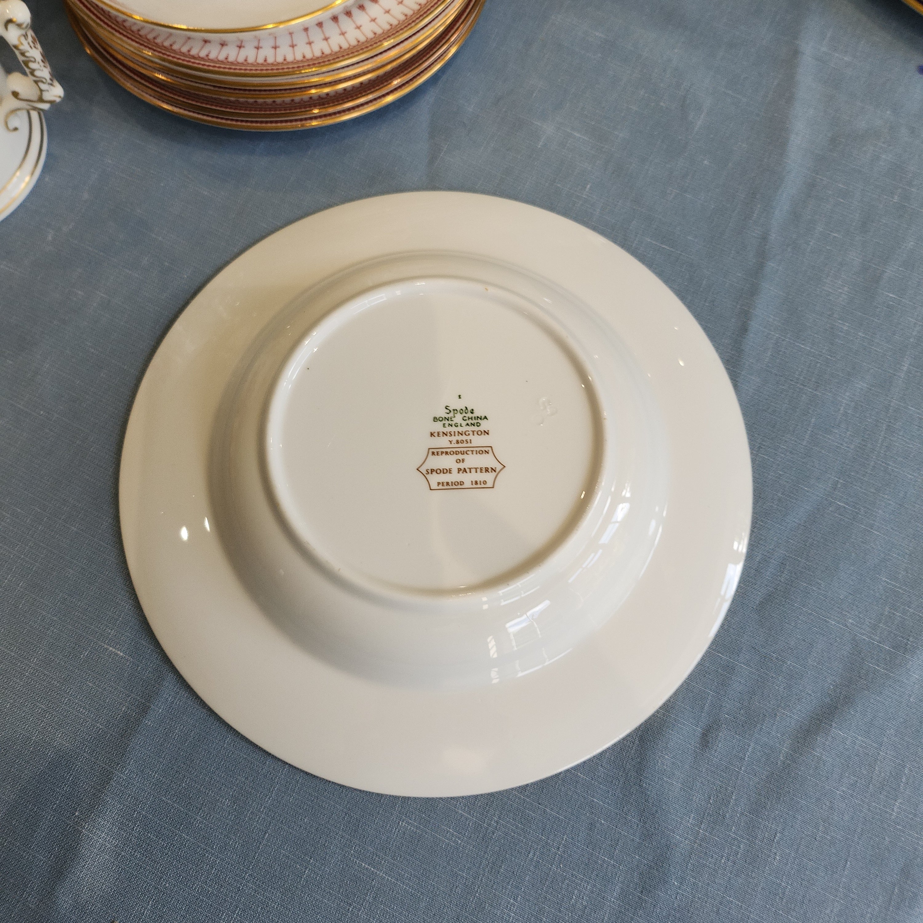 Rare period Spode Kensington soup bowl with rim 20 cm