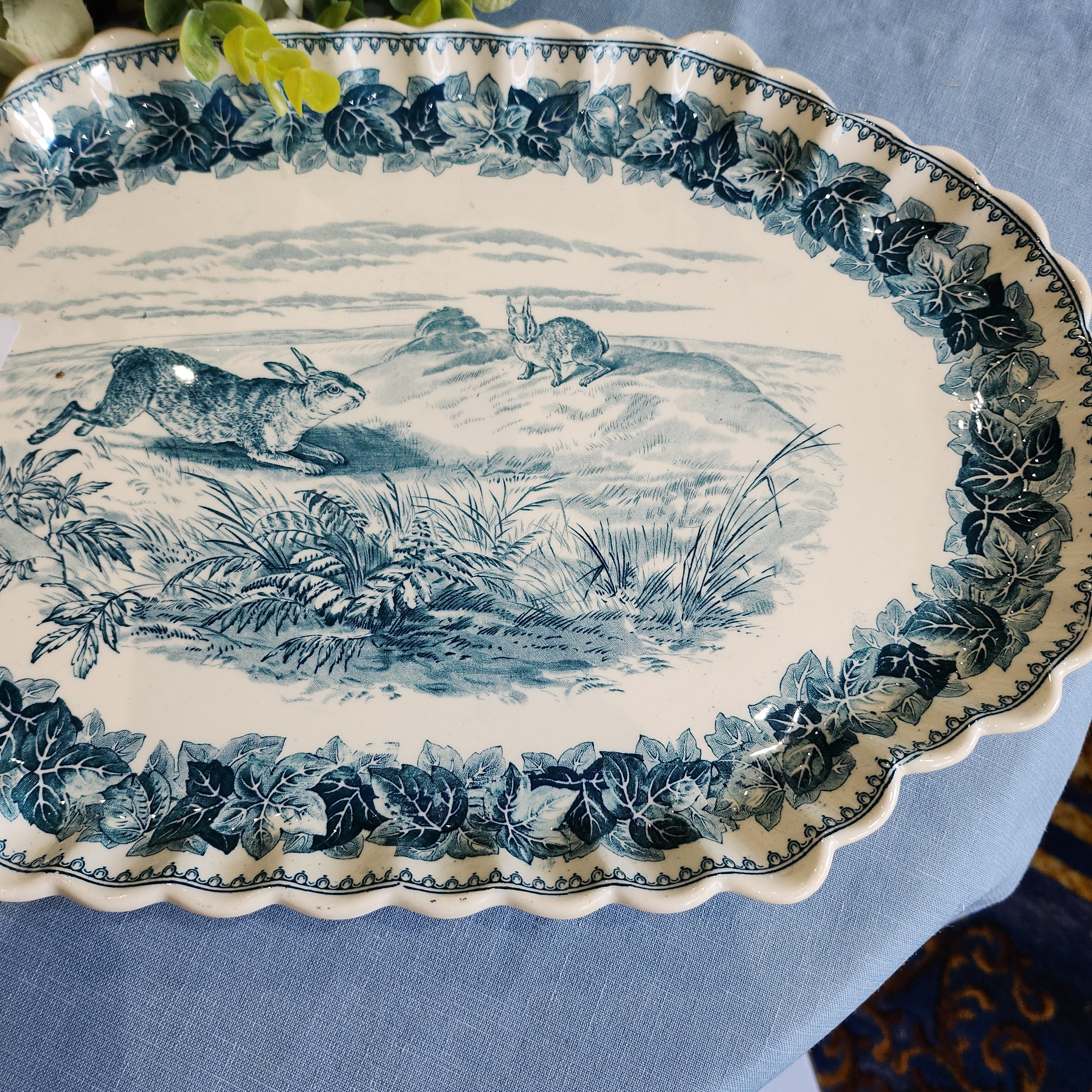 Whimsical Rare Spode Copeland wild life Big platter